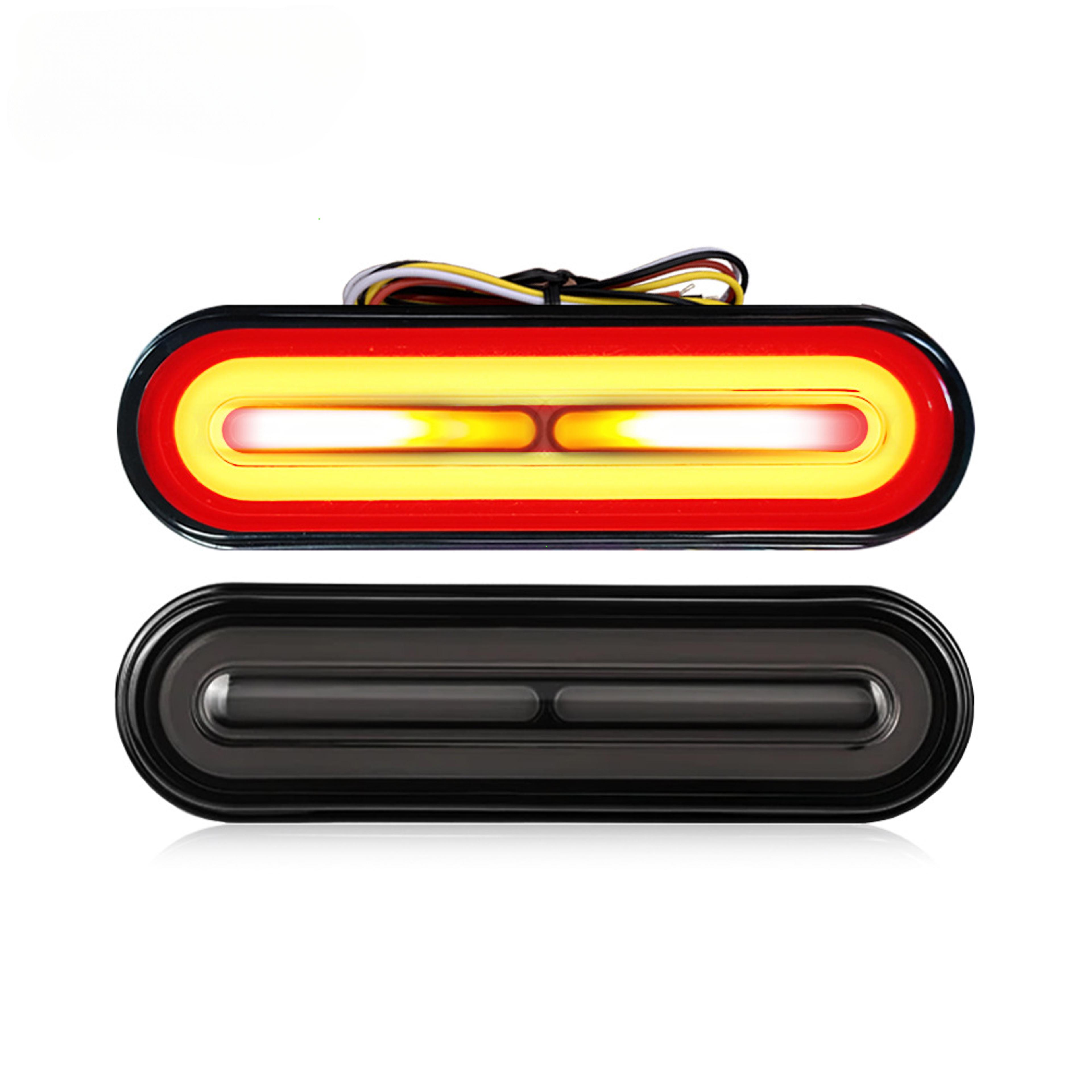 led motorcycle tail light with sequential turn signals and brake light for cafe racer bobber bikes