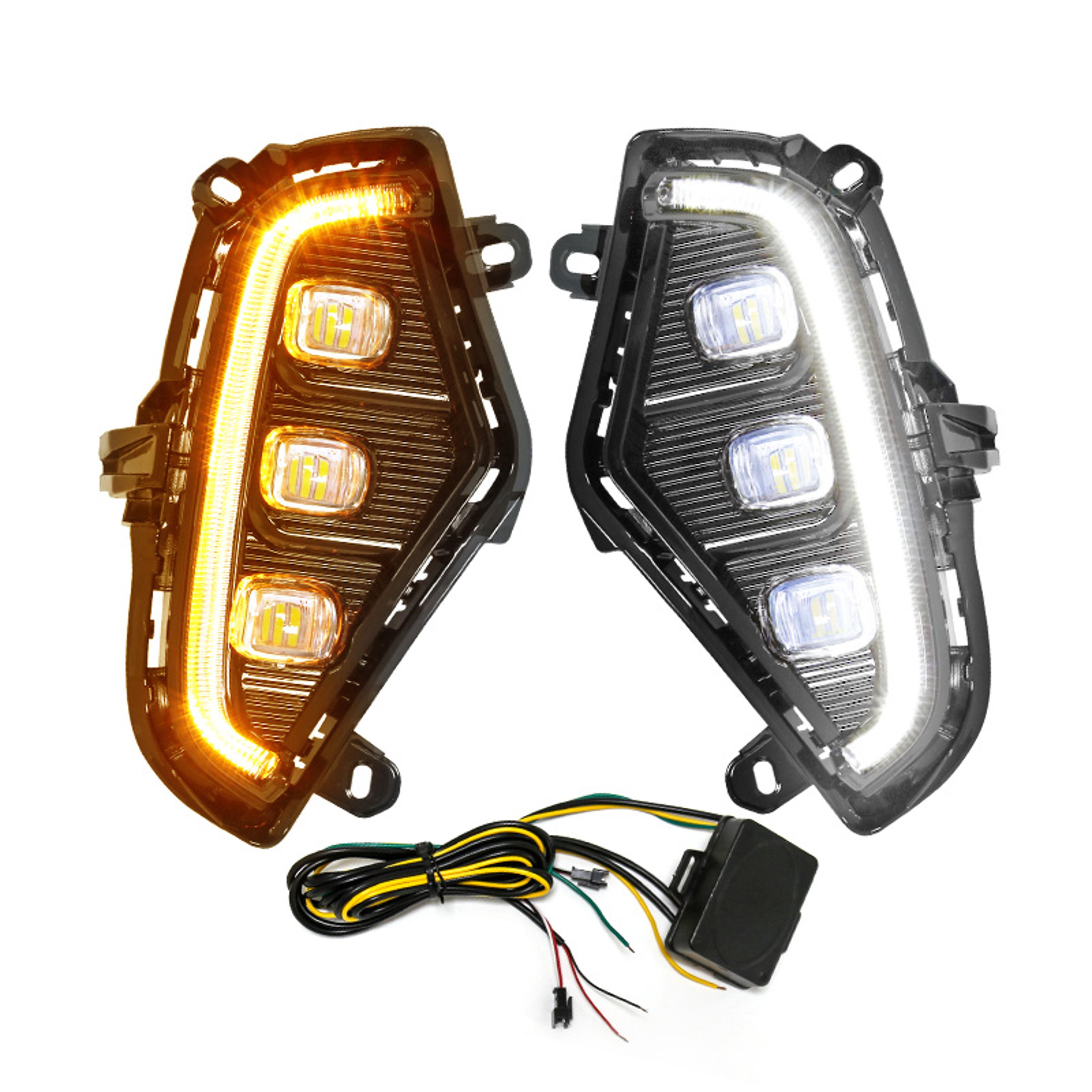 led daytime running lights fog lamp turn signal upgrade