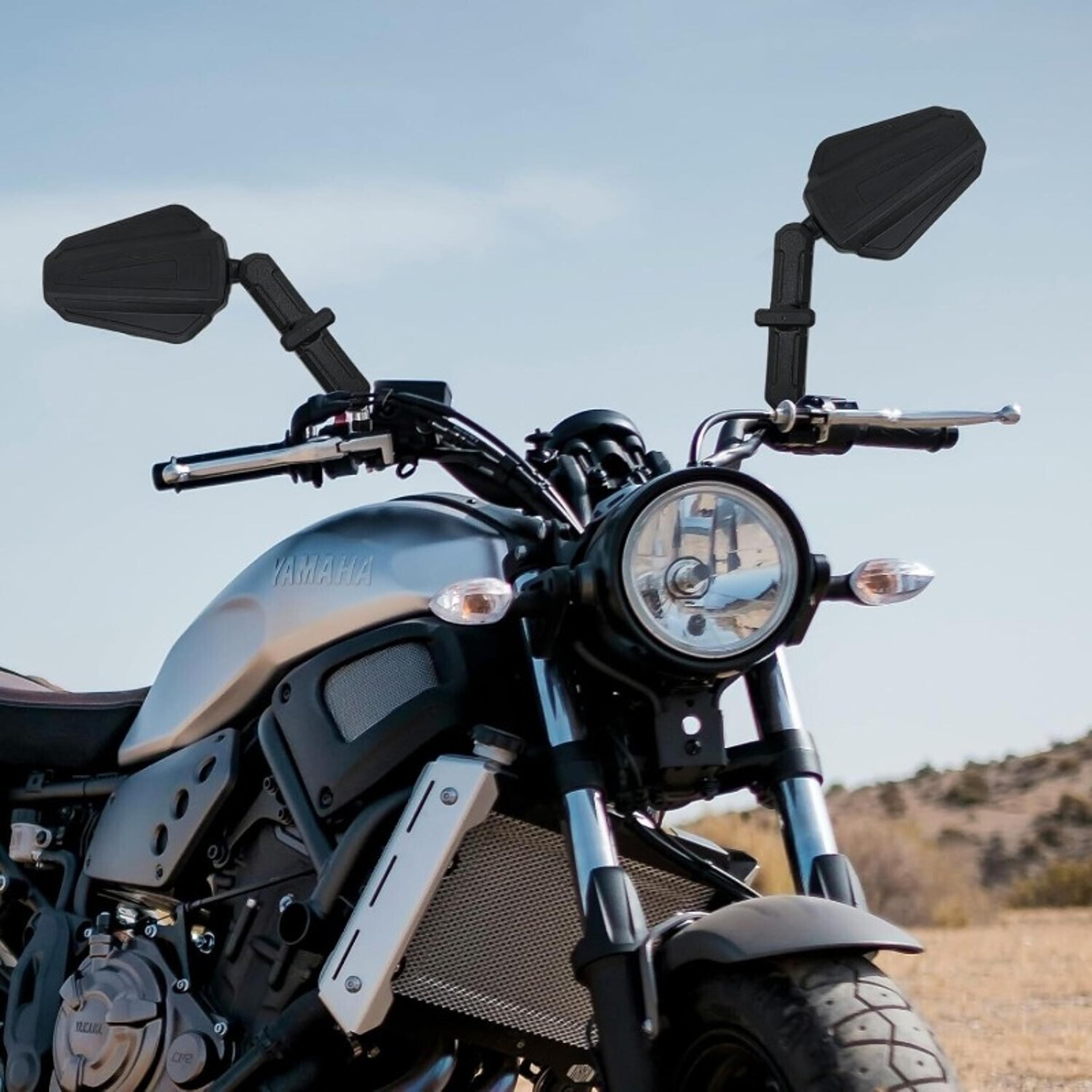 universal foldable motorcycle rear view mirrors adjustable handlebar safety mirrors