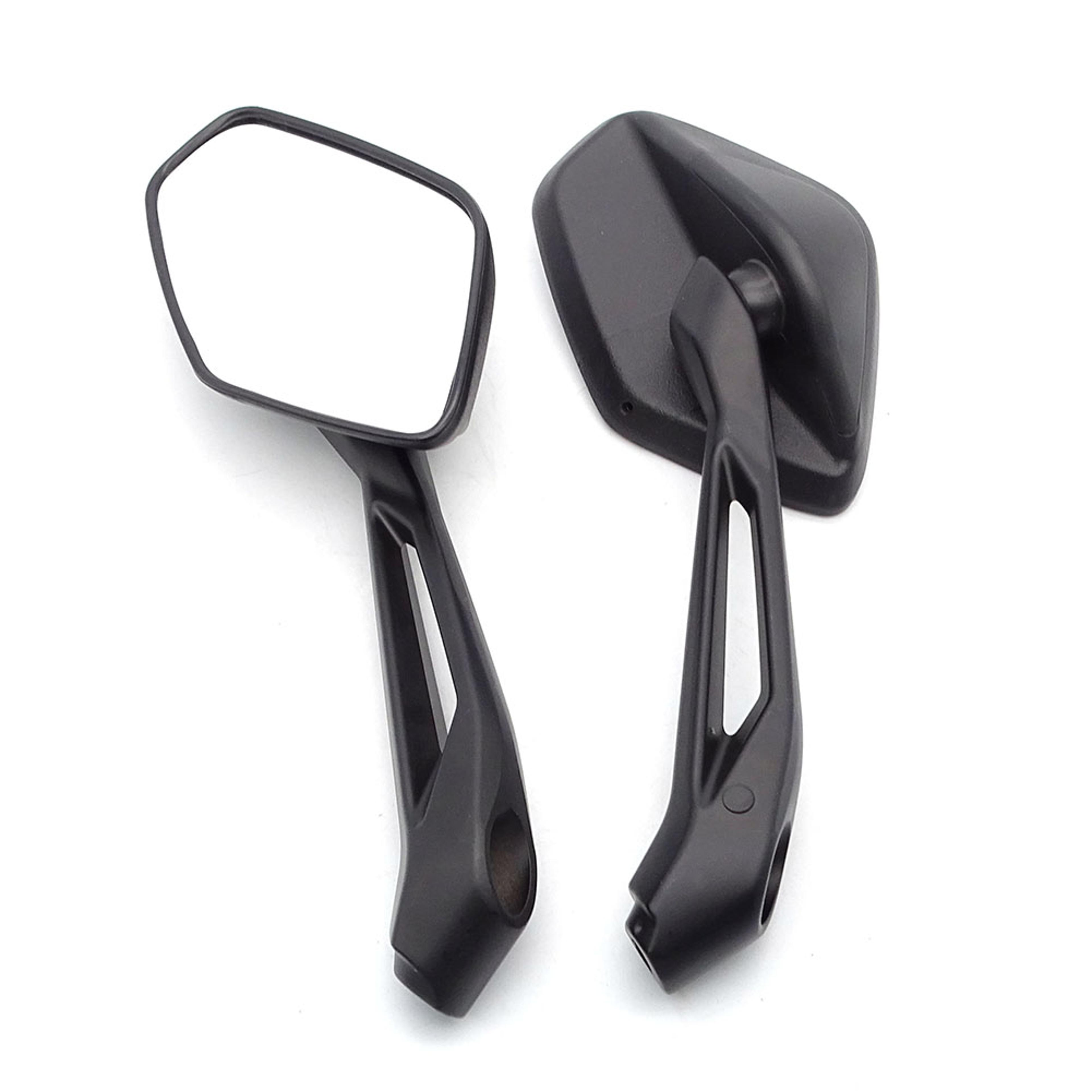 universal motorcycle rear view mirror white glass scooter streetbike mirror