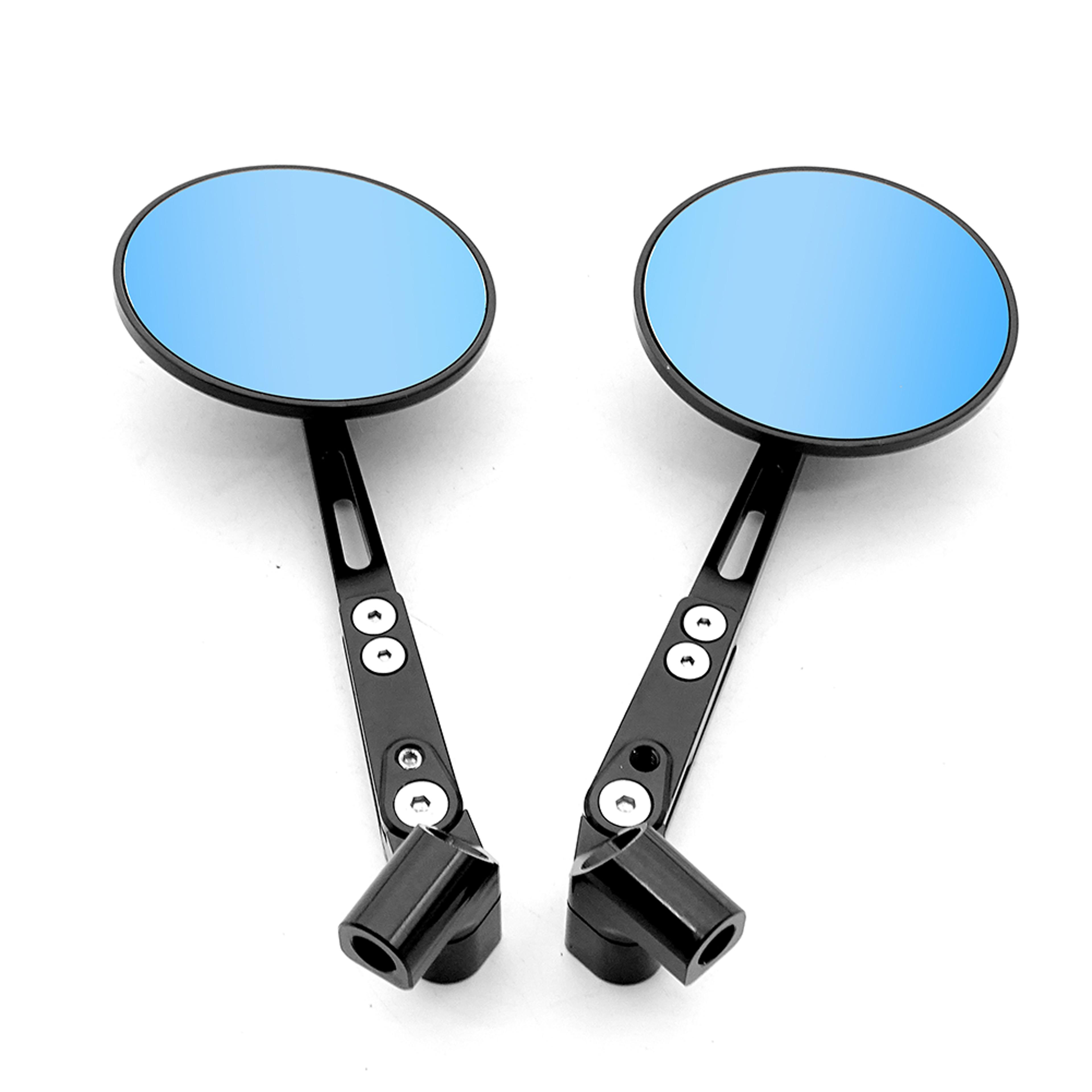 universal motorcycle mirrors adjustable hd vision rearview mirror for bikes scooters and e bikes