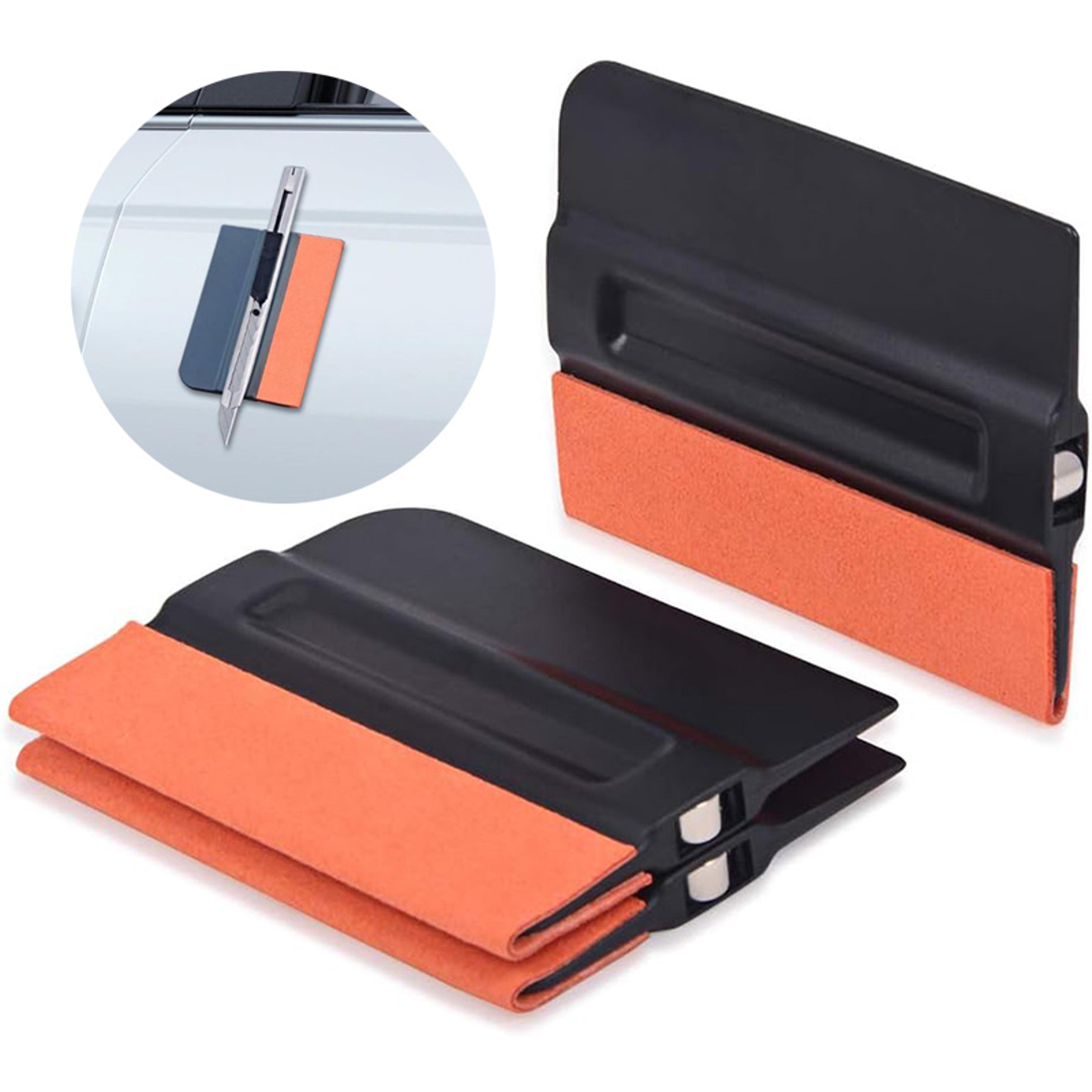 felt edge squeegee tool with magnet for car window tint and vinyl wrap installation
