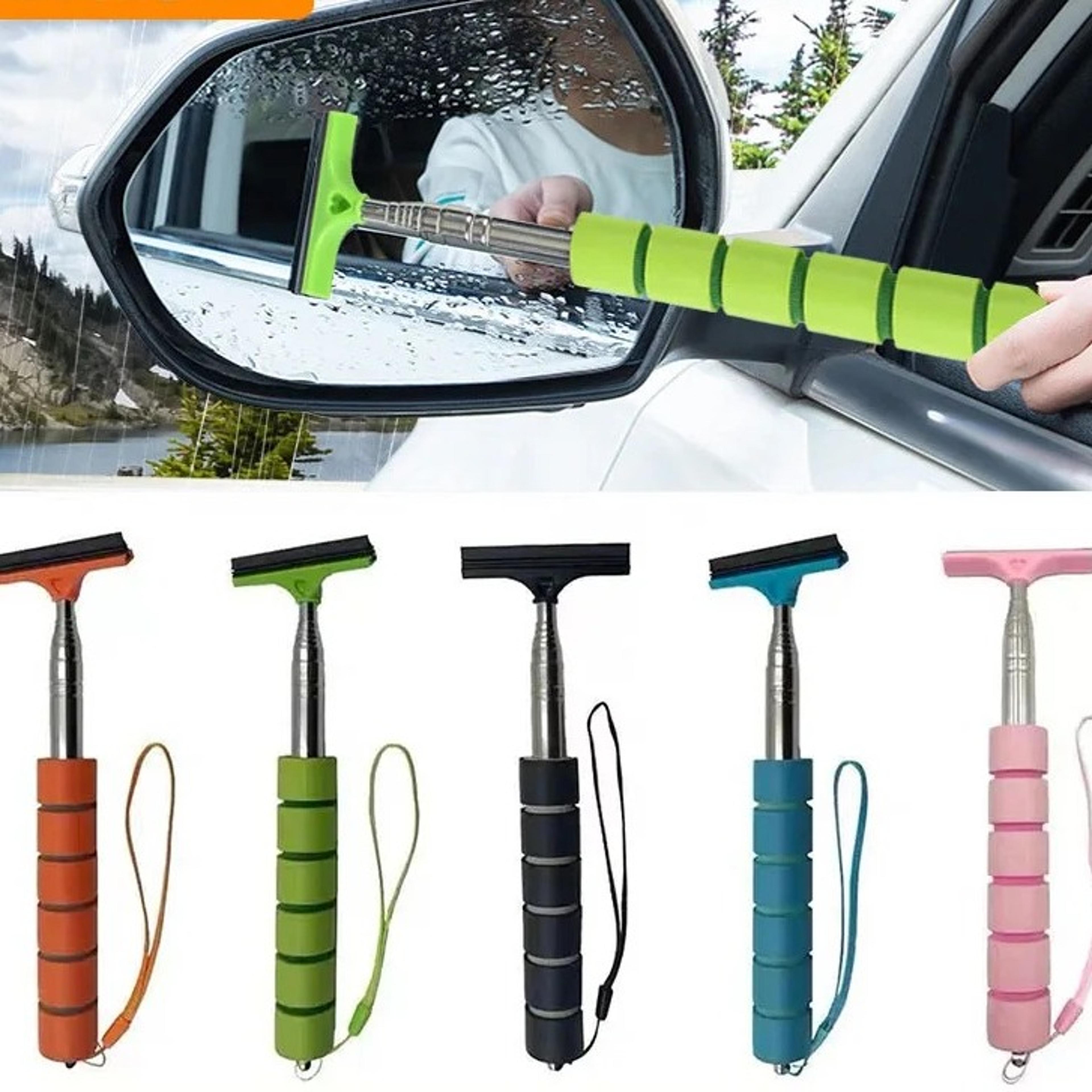 telescopic car rearview mirror cleaner brush windshield wiper tool for auto glass cleaning
