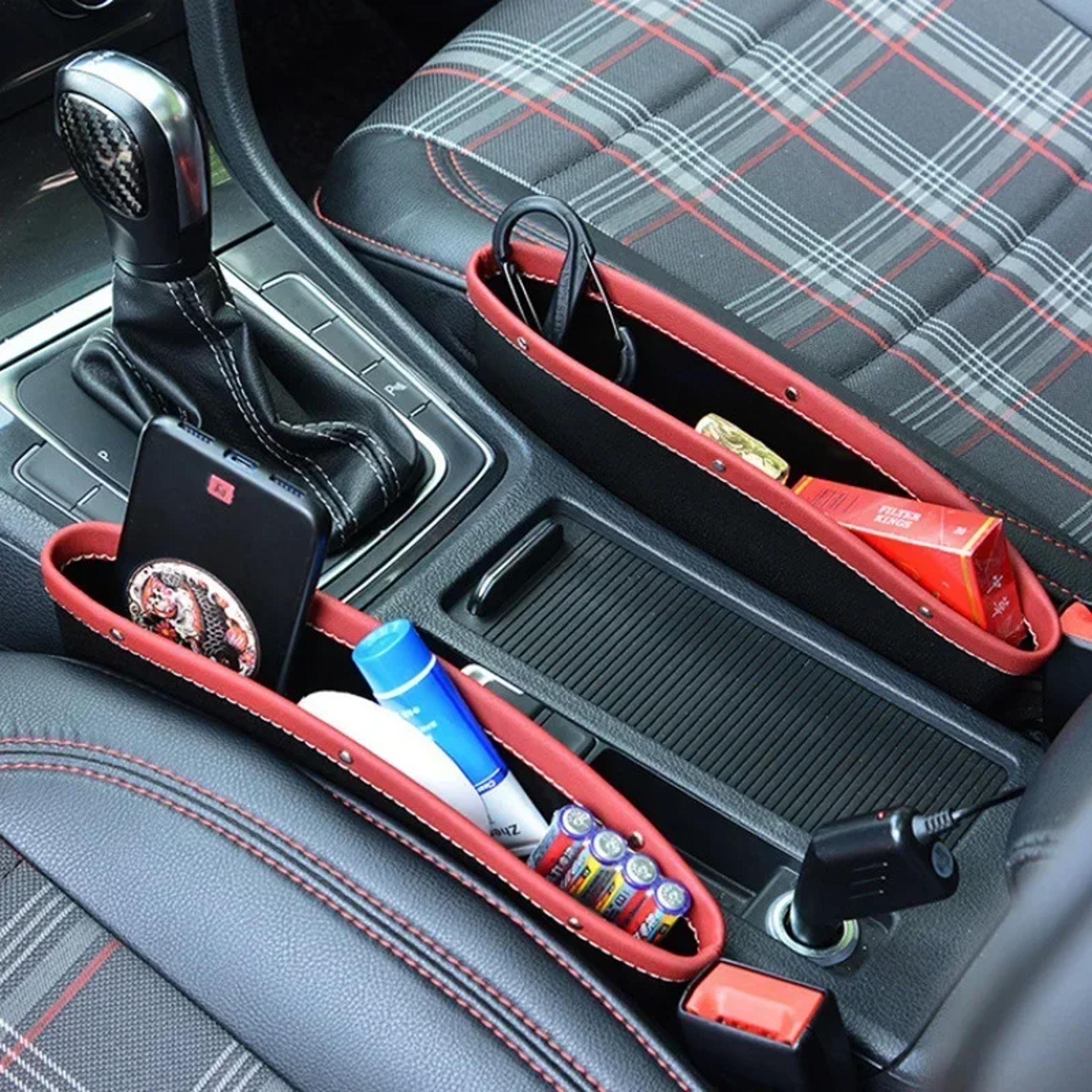 universal car seat gap organizer and console storage pocket