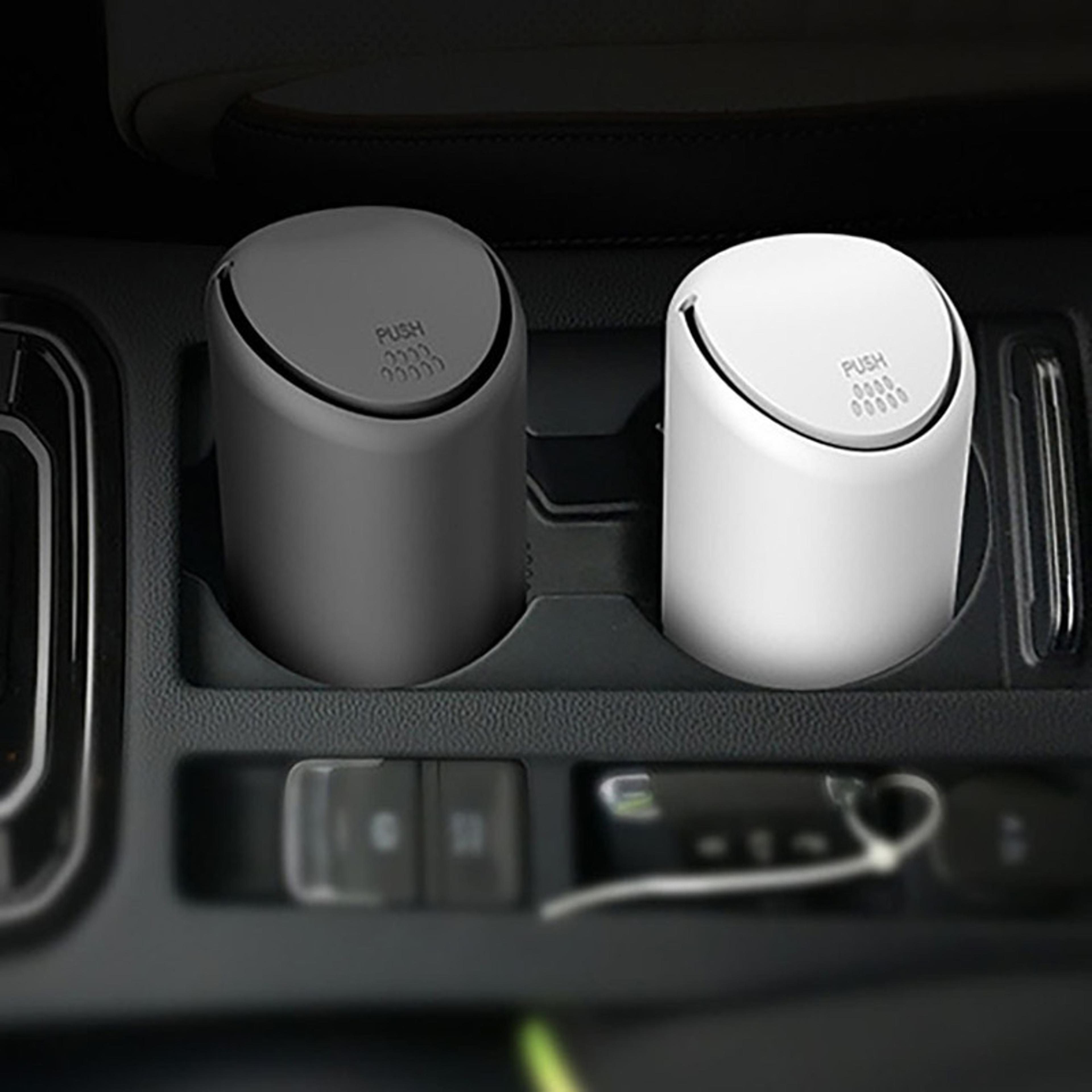 compact car trash can and vehicle organizer