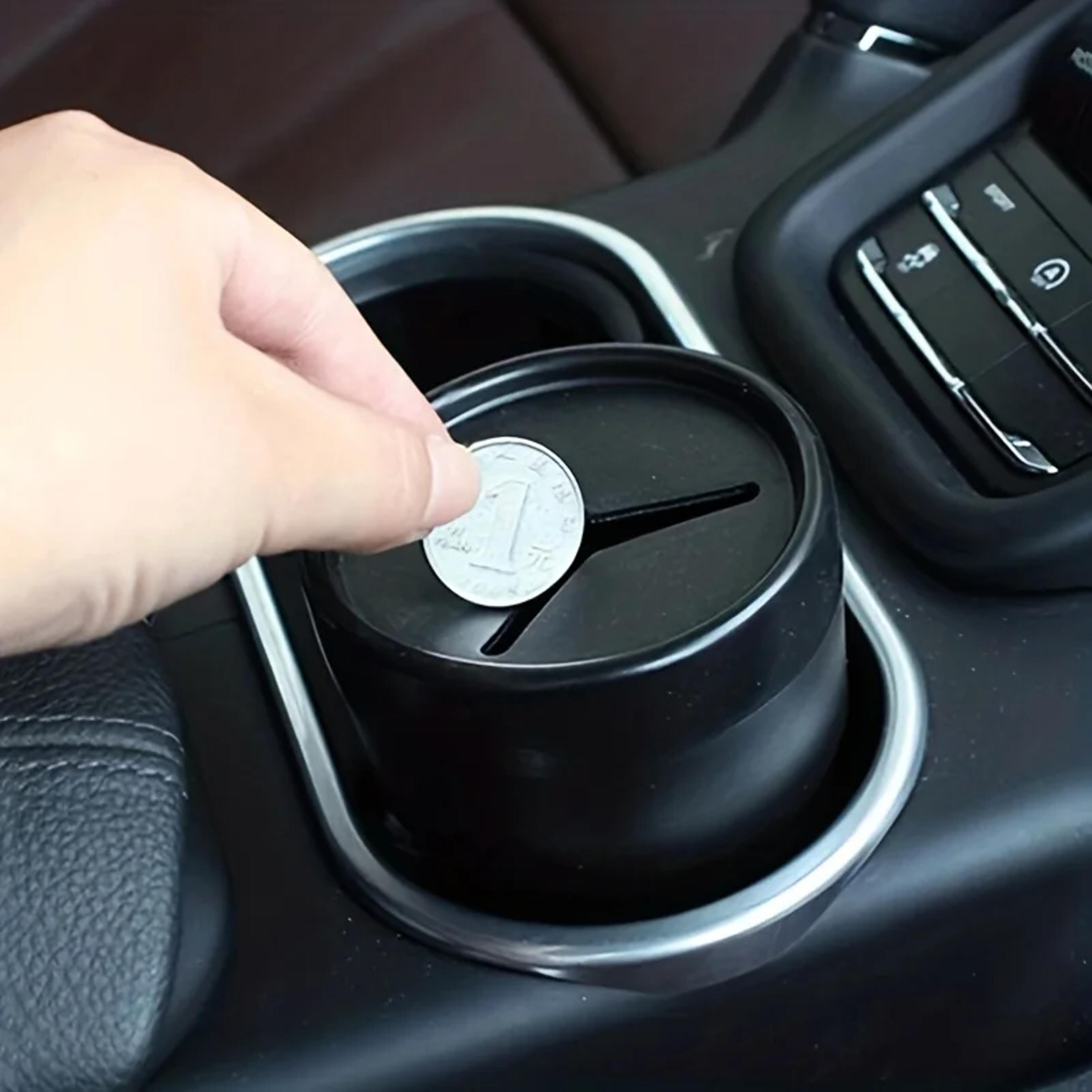 car coin holder compact change storage box for tidy vehicle organization