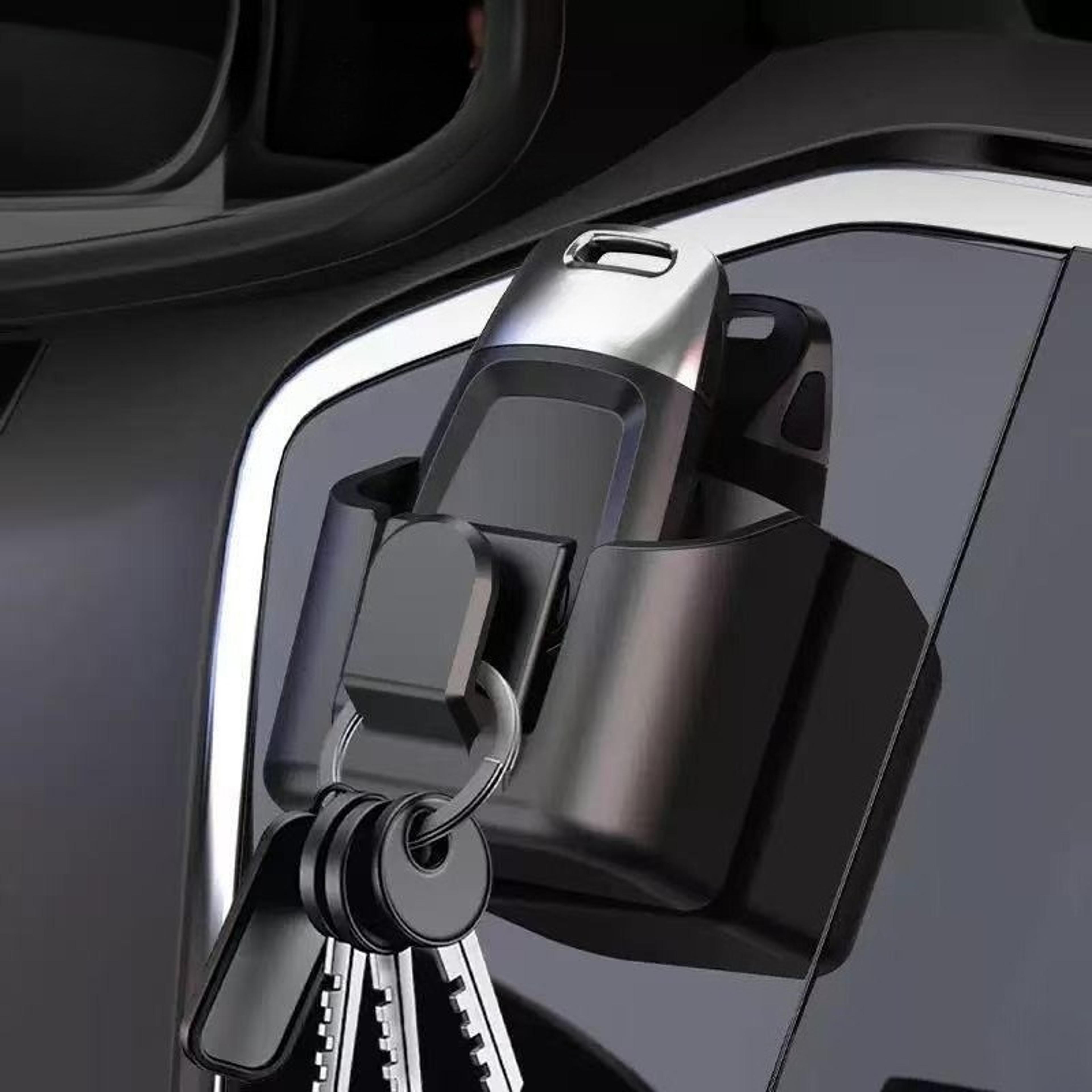 car dashboard key holder clip and adhesive card organizer