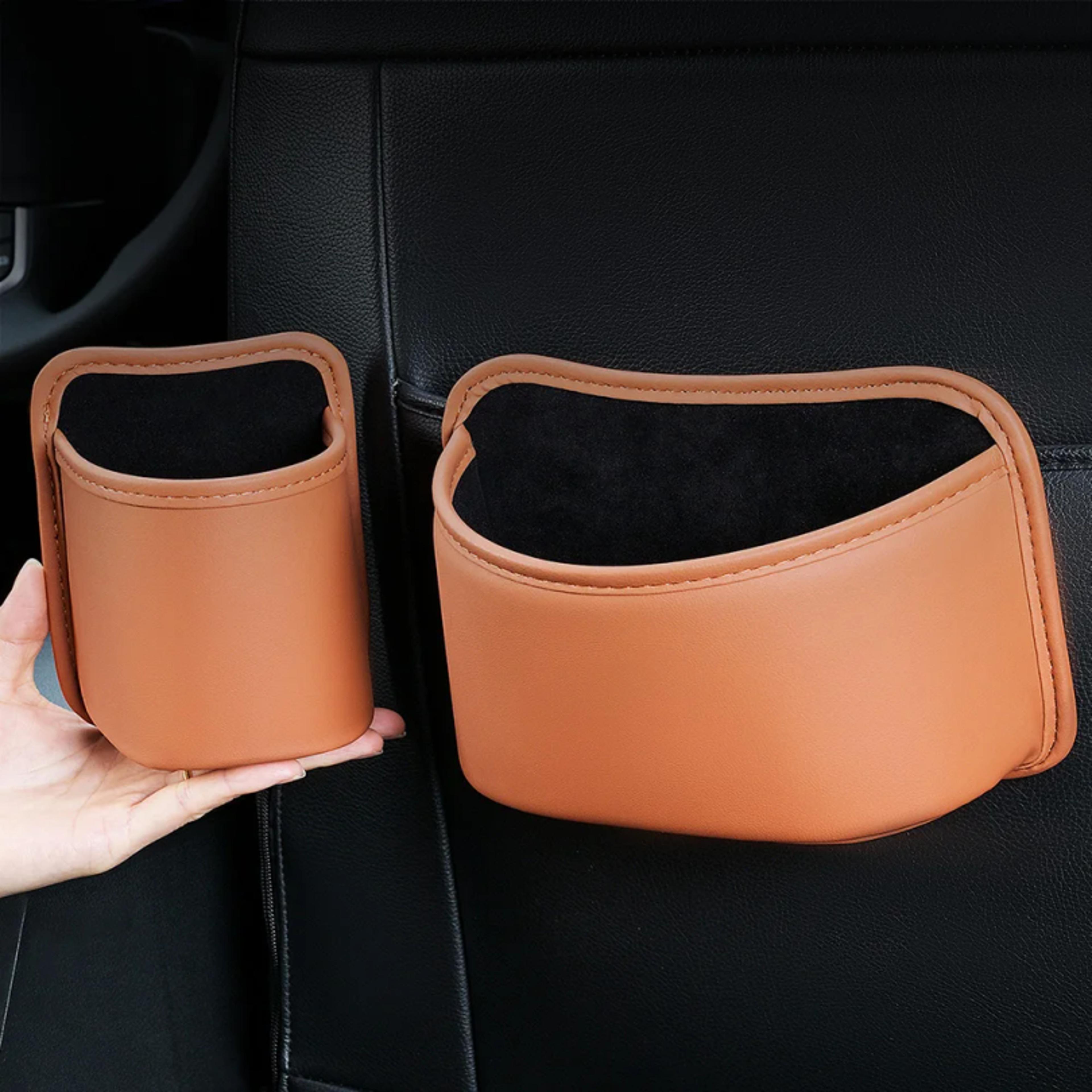 universal clip on car cup holder and seat back organizer