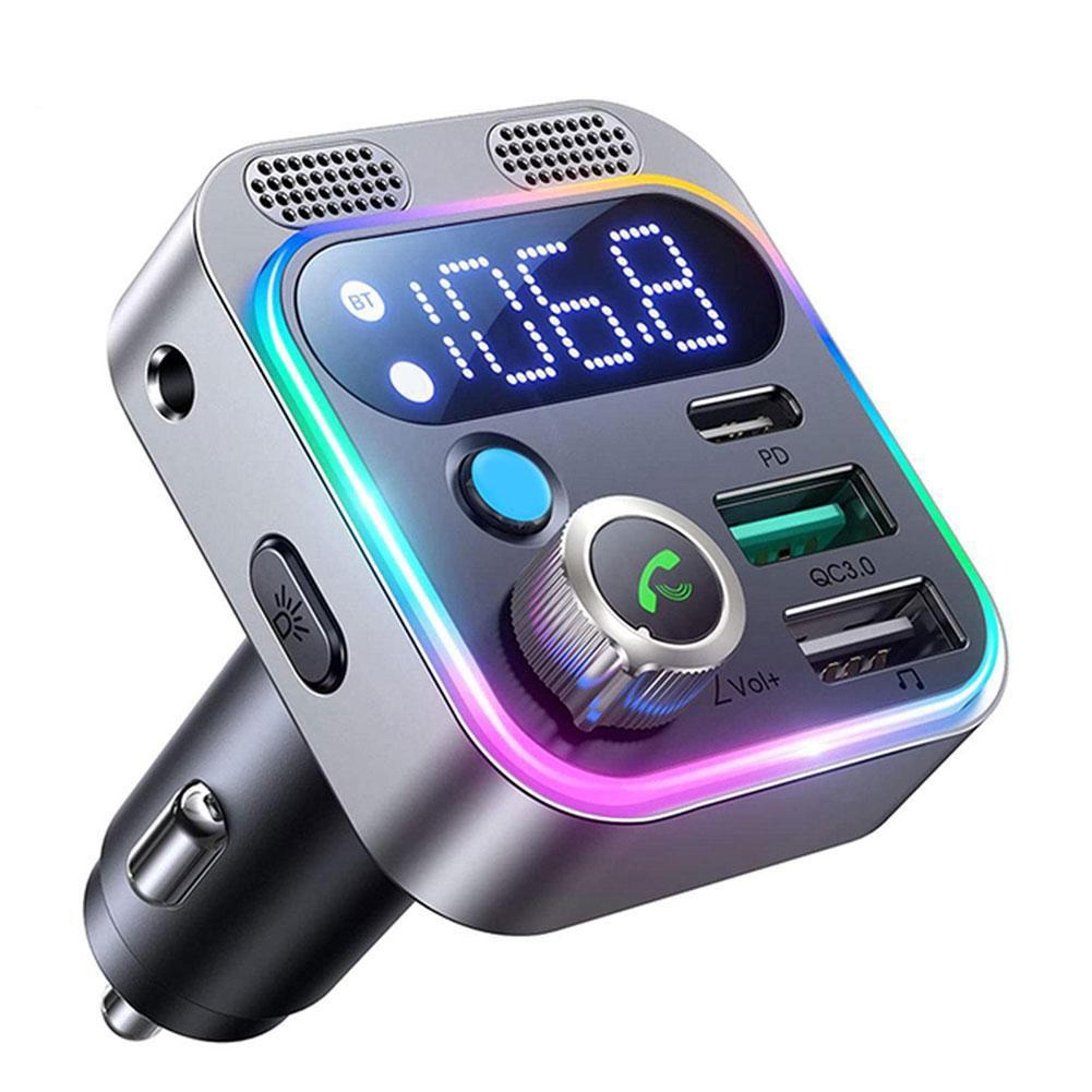 bluetooth fm transmitter and port fast car charger