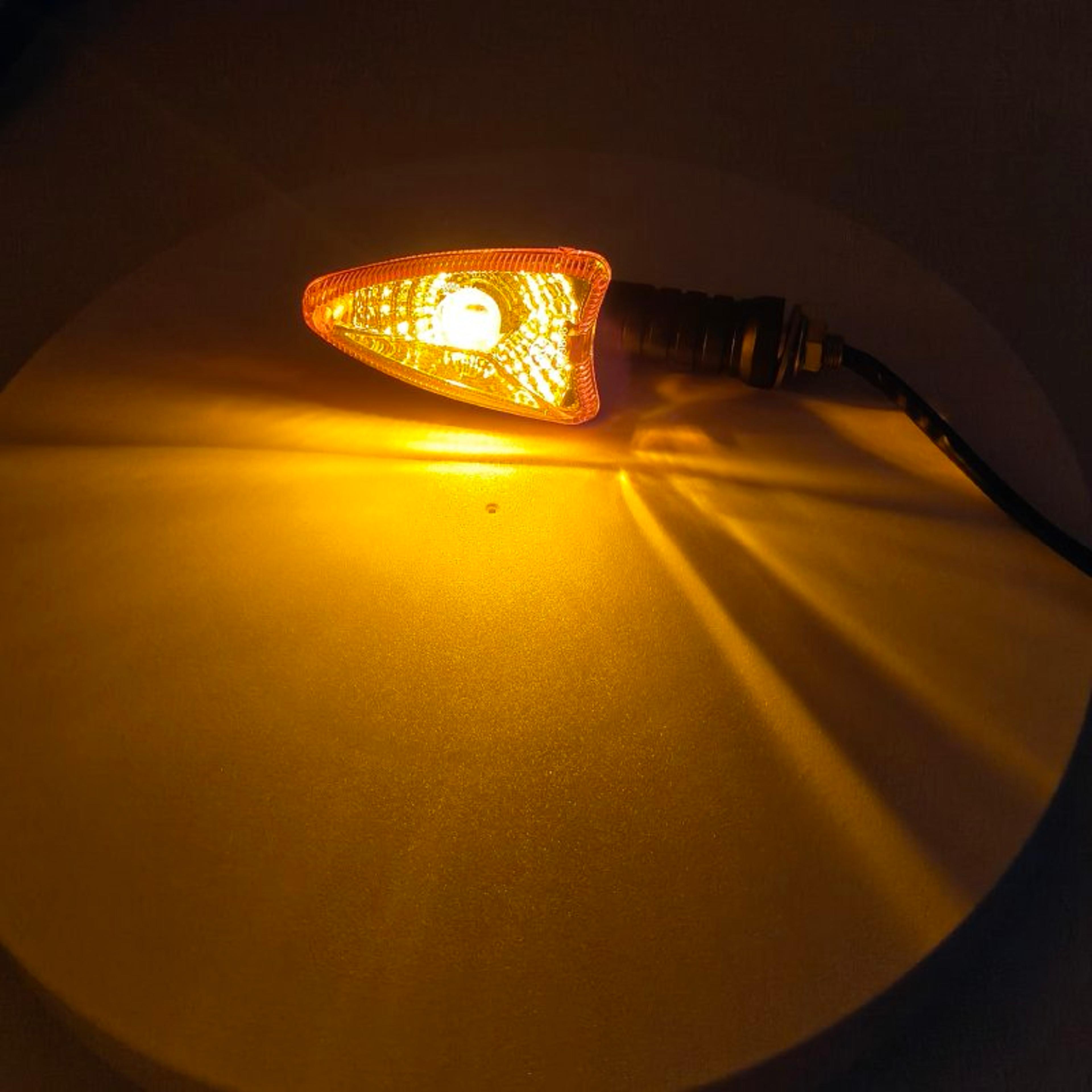 universal motorcycle turn signals with amber indicator lights