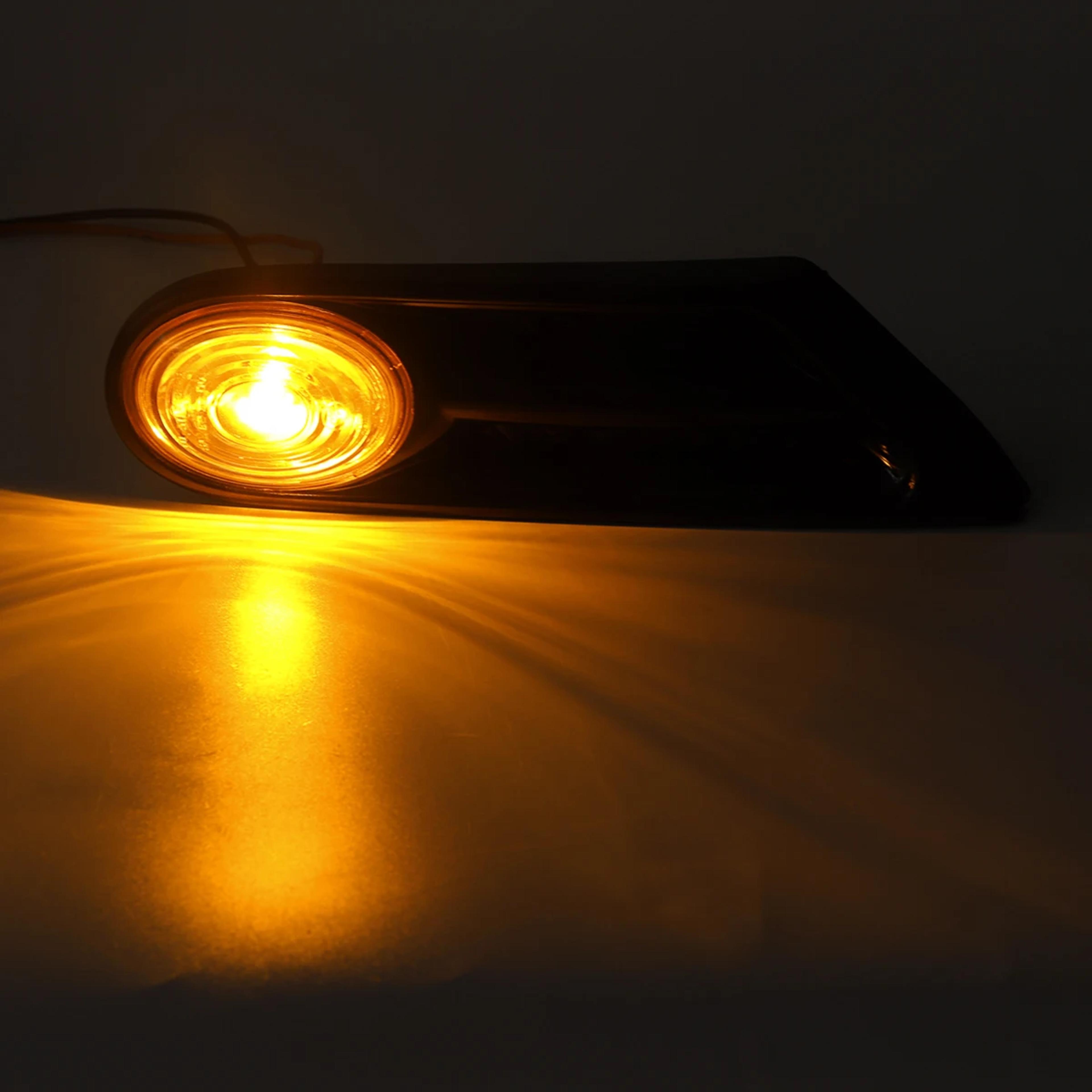 mini cooper side marker turn signal light pair