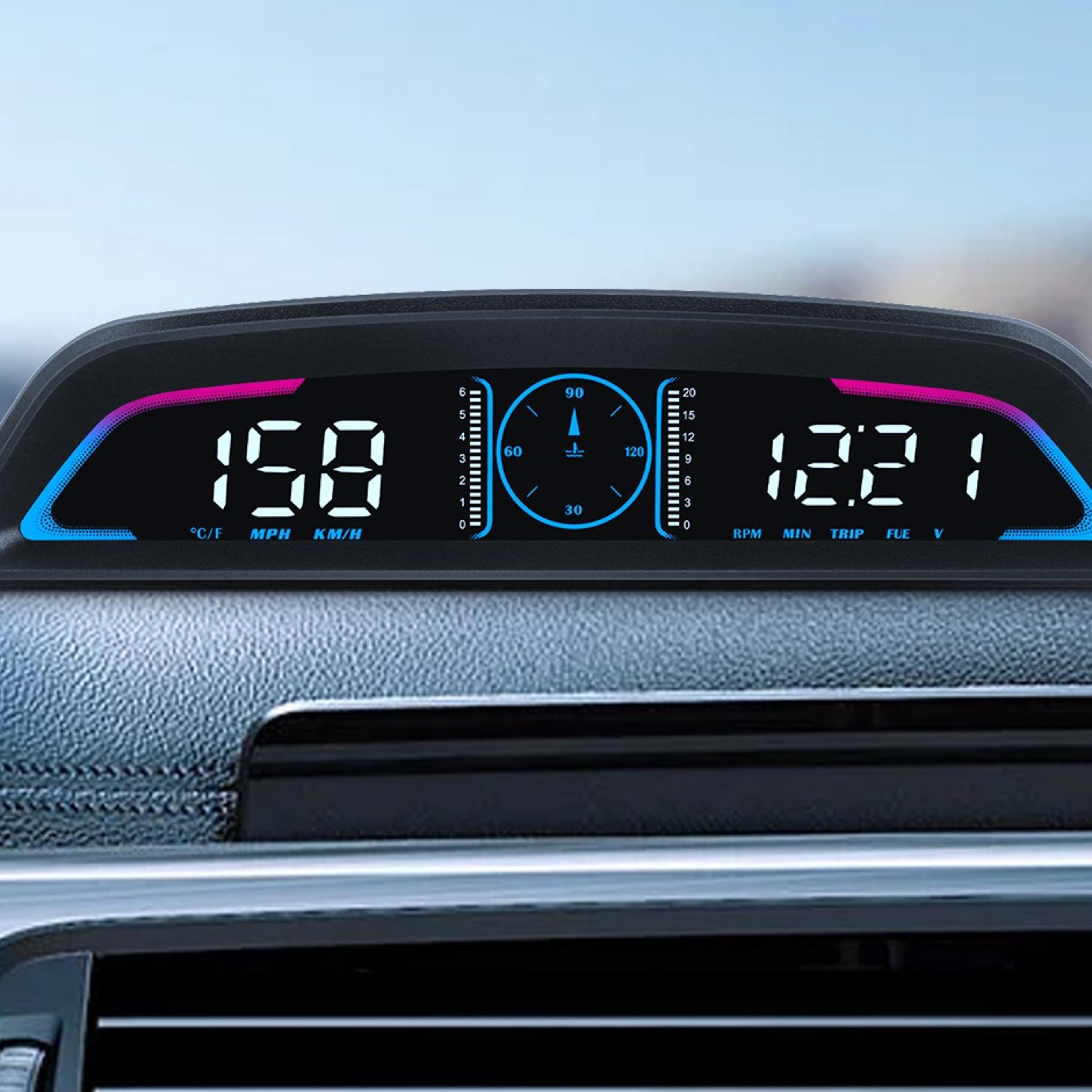car hud digital speedometer and engine monitor