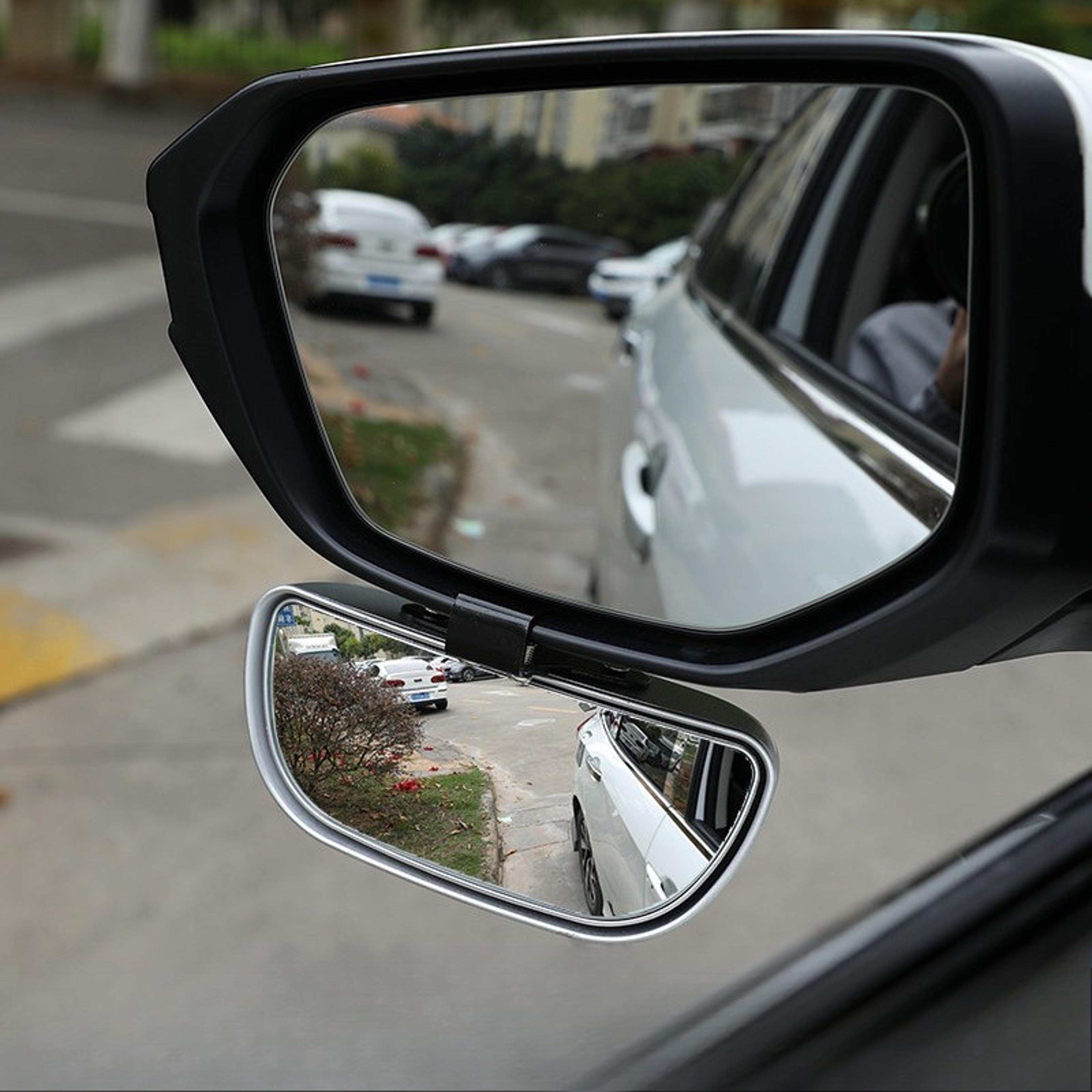 adjustable car blind spot mirror wide angle convex parking aid