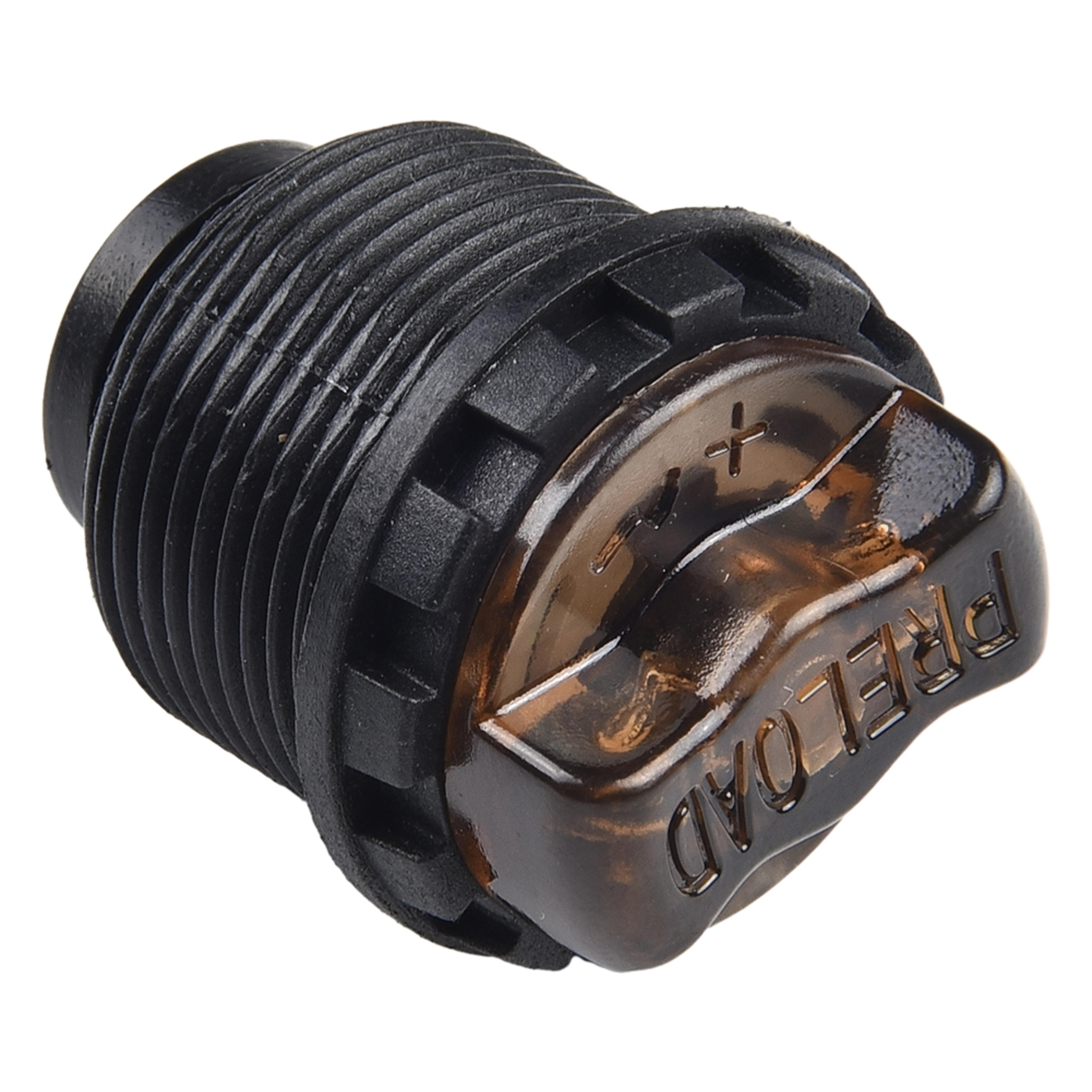 adjustable bicycle fork preload knob and suspension repair cap
