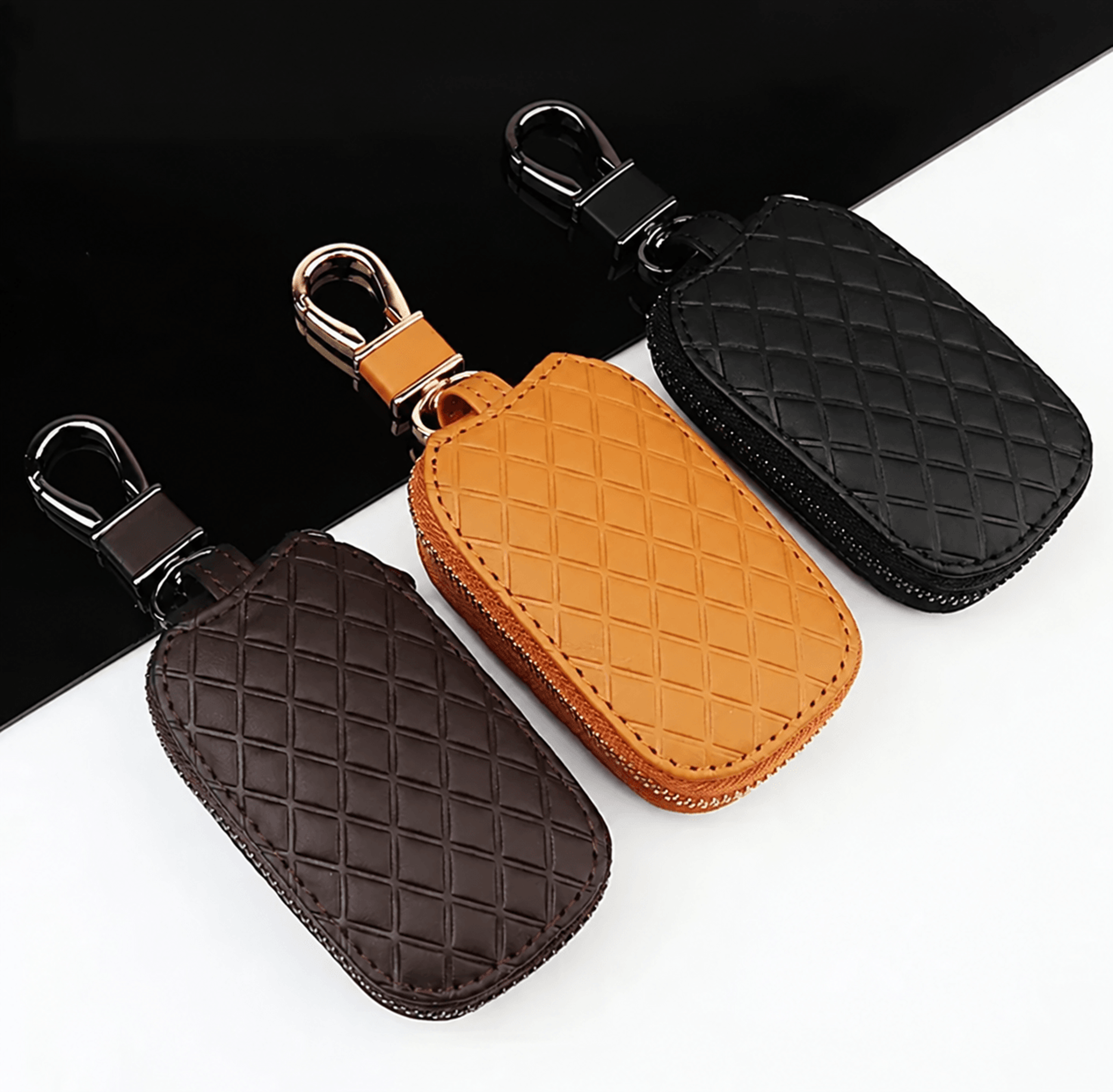 leather car key case premium key fob cover