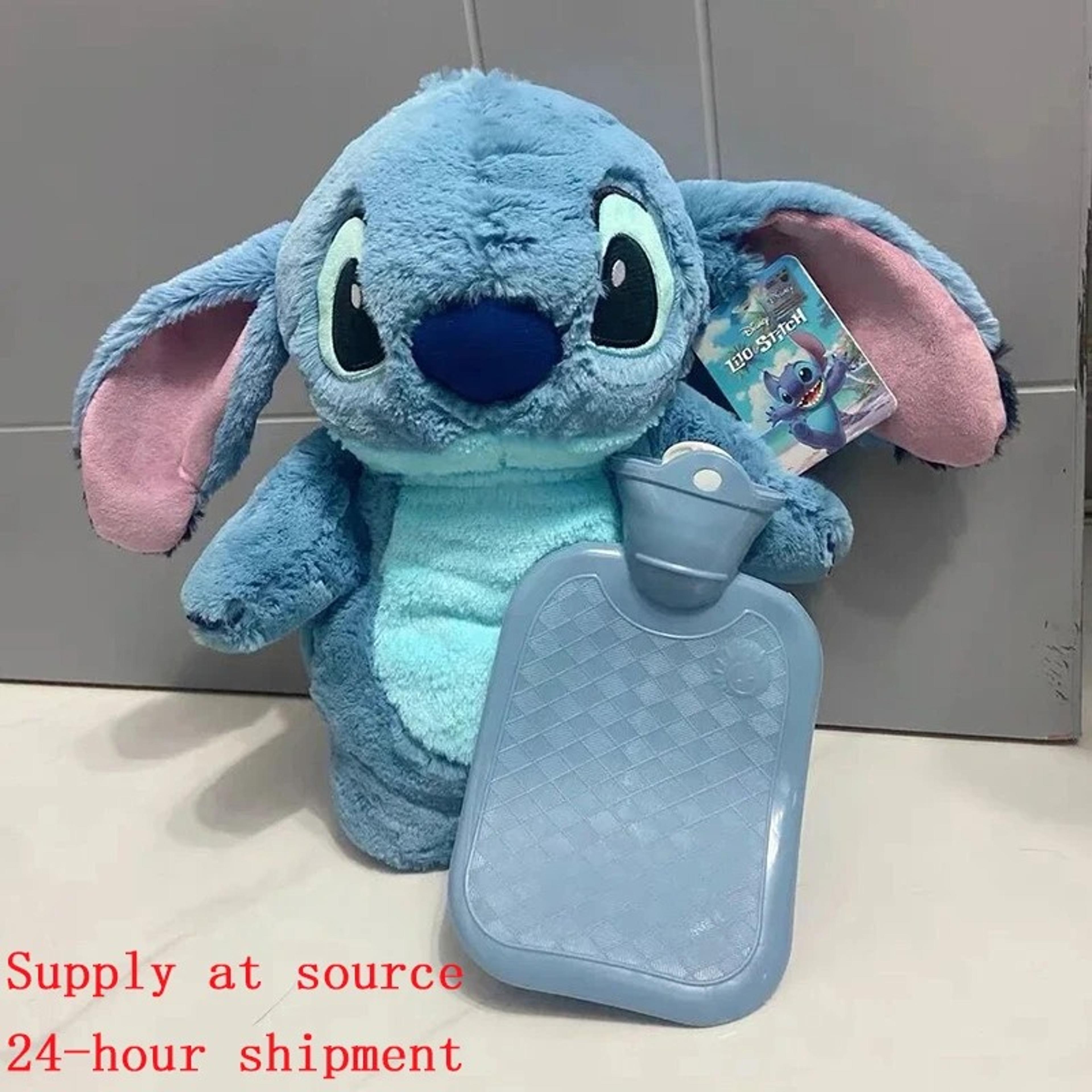 disney anime hobby stitch winter extra large plush hot water bottle women's home
