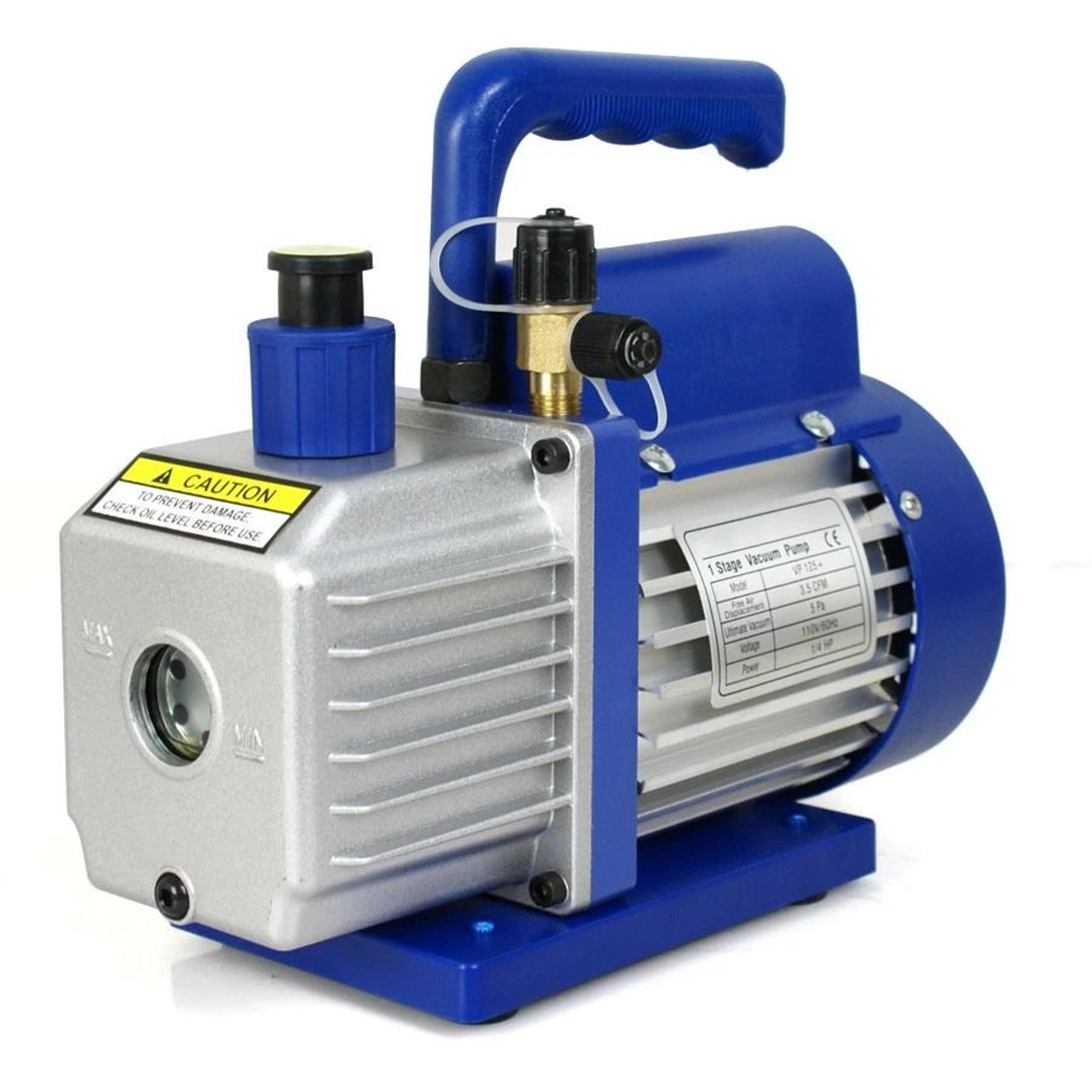 3.5cfm rotary vane vacuum pump 1/4hp deep vacuum pump for hvac refrigerant low noise, high-efficiency ac air tool