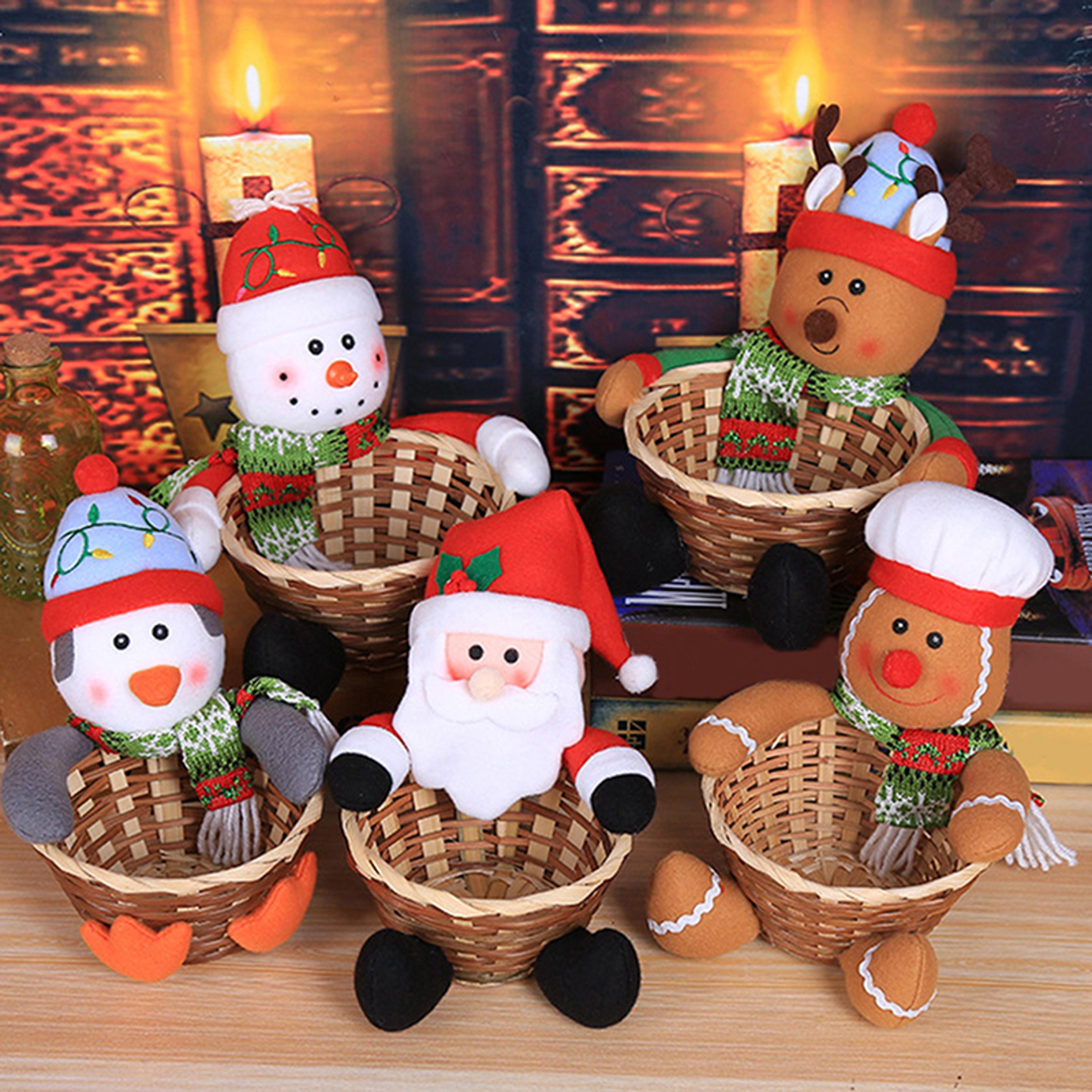 merry christmas decorative candy, children's candy storage basket, desktop pendant, christmas decorative pendant