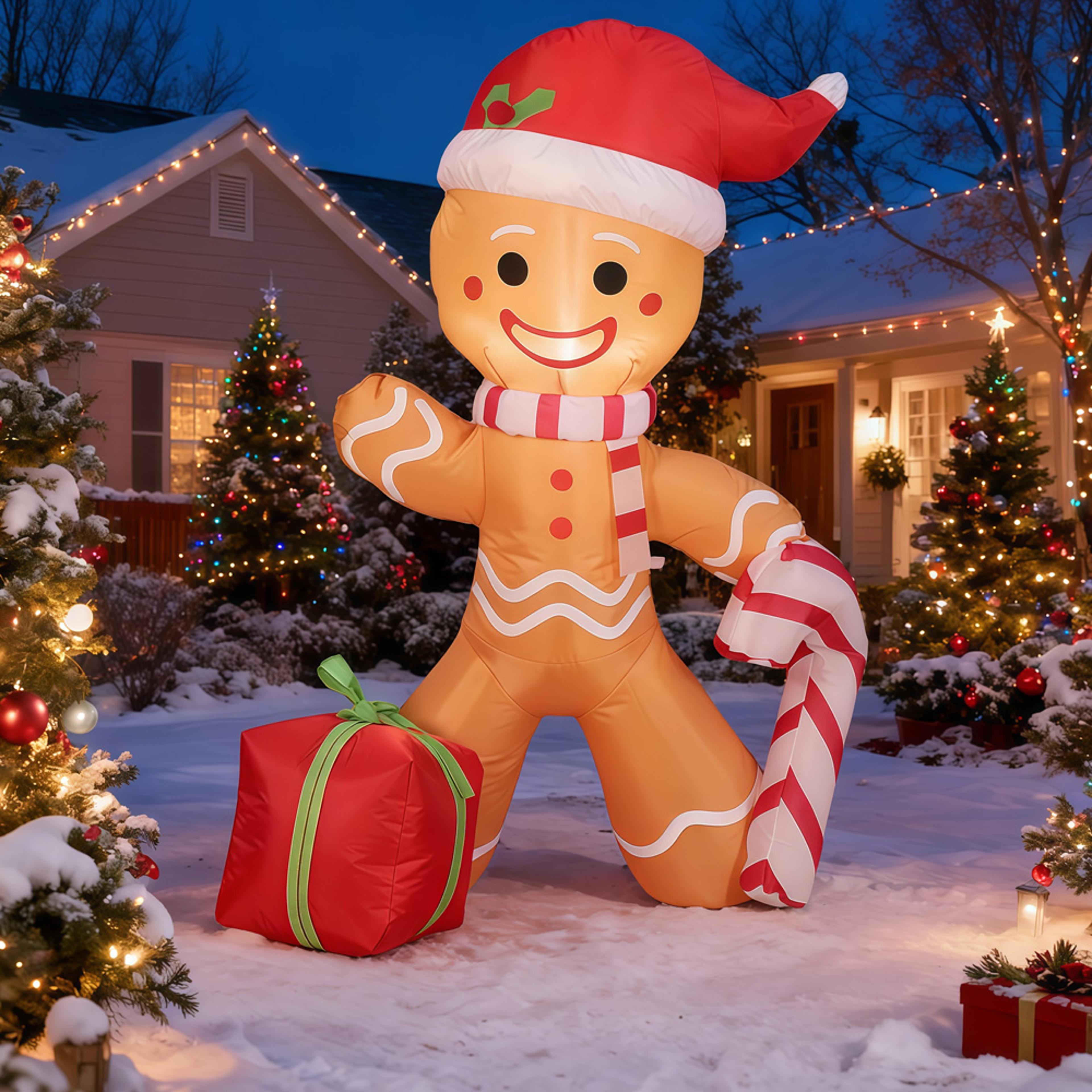 built-in led lights inflatable model, christmas inflatable decoration, indoor outdoor decor, ornament xmas party