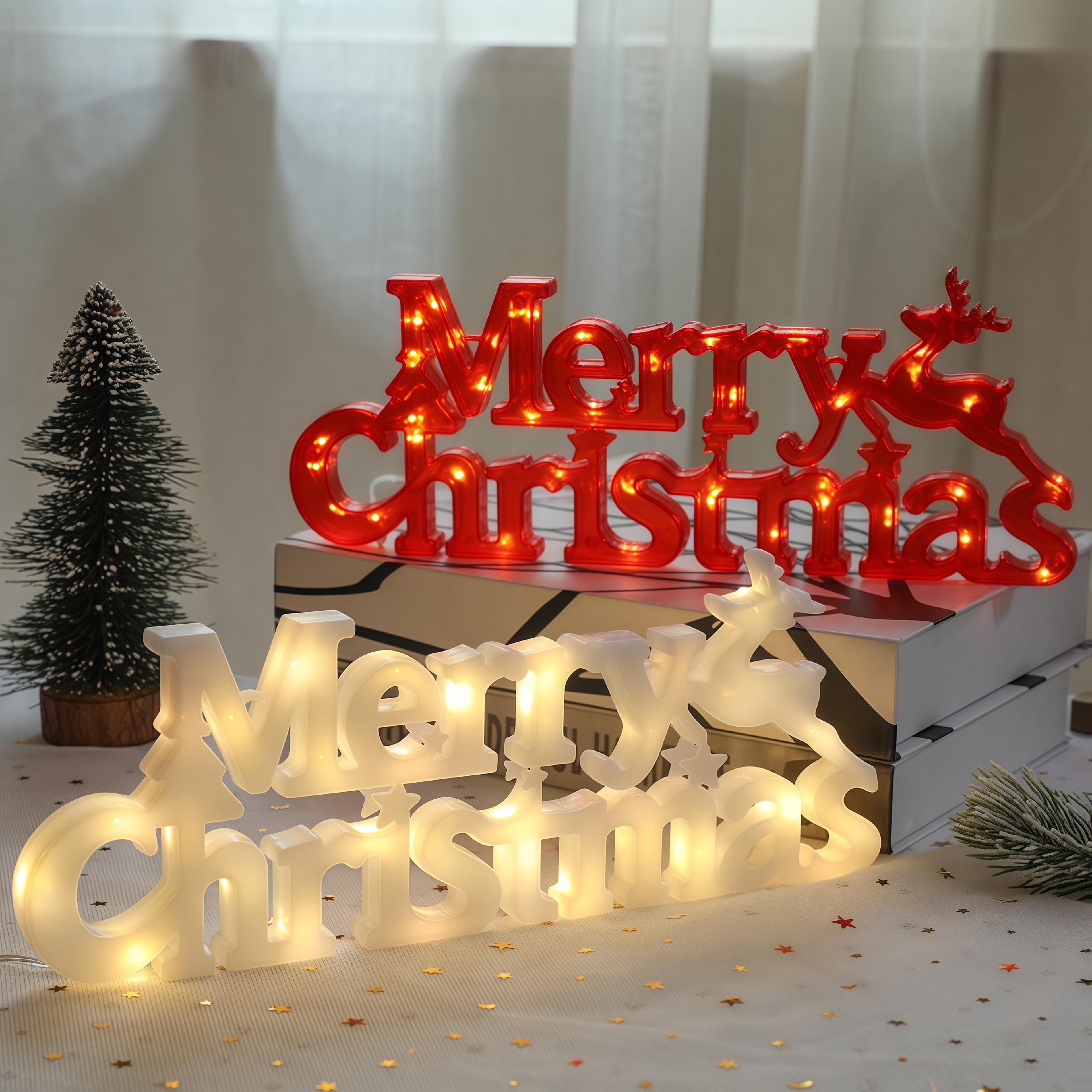 led letter tag light string fairy garland, christmas decoration, xmas merry christmas, christmas deco for home