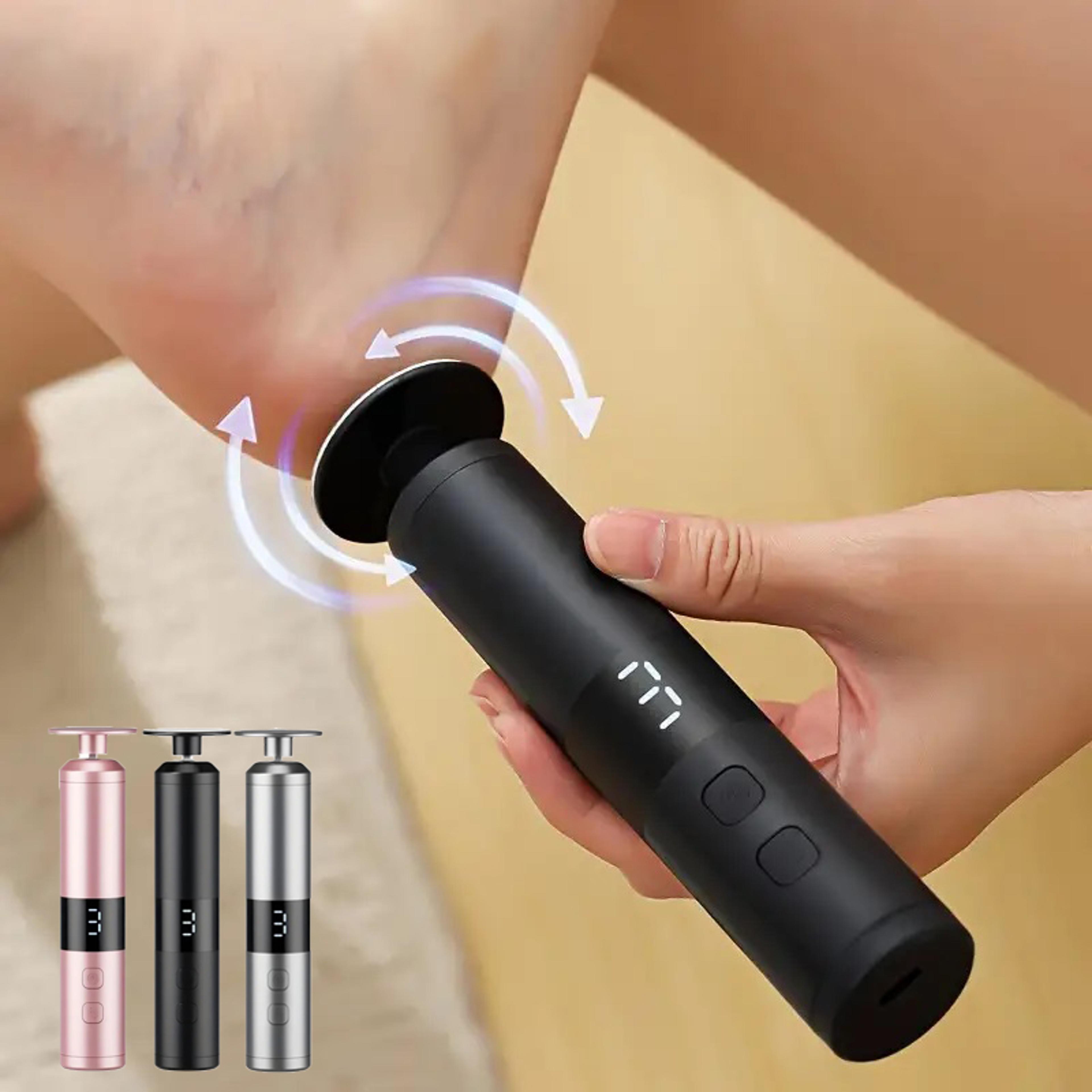 lcd display screen care tool, interchangeable heads set fast charging device with 3-speed adjustment for hand foot care
