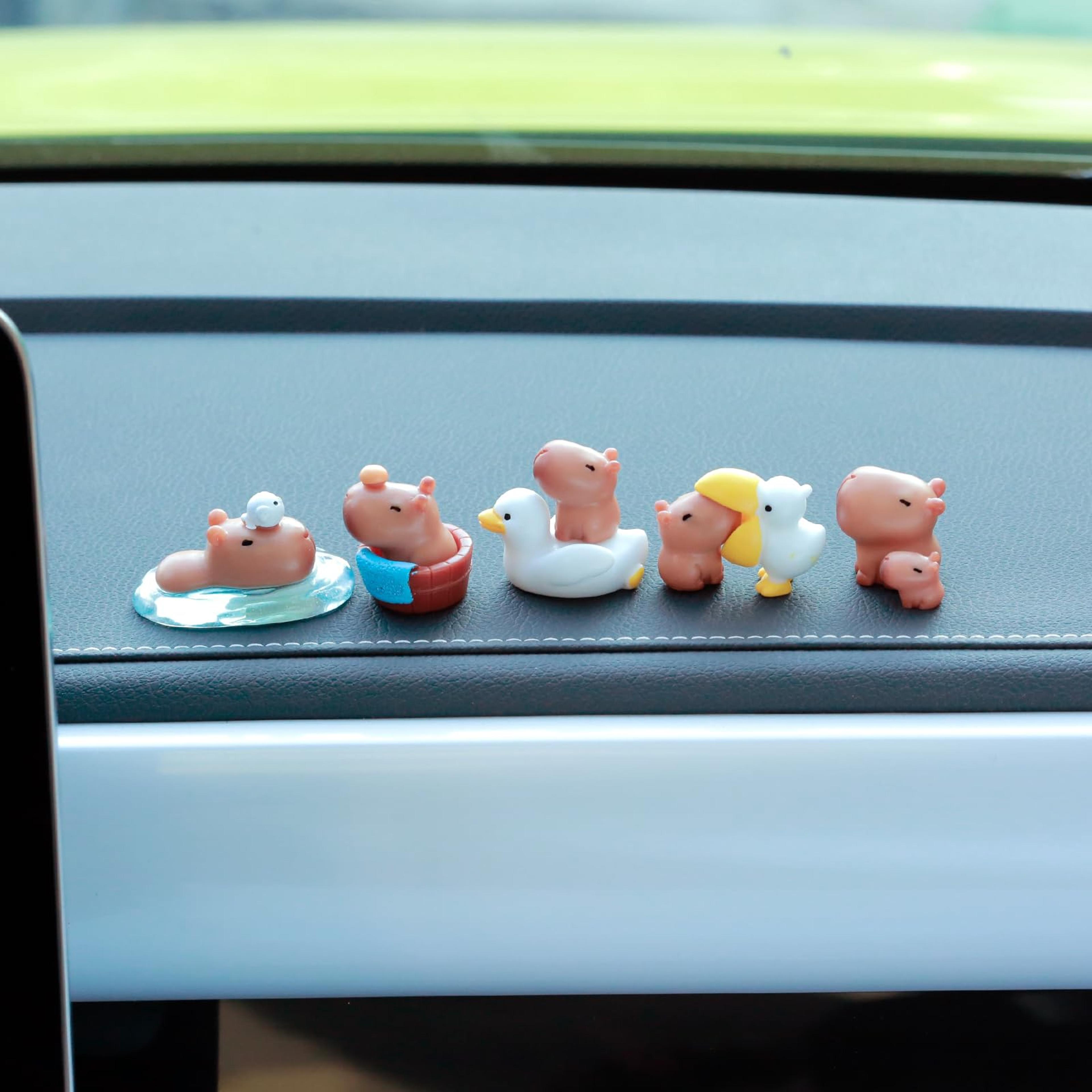 adorable dashboard accessory, cars accessories girl, auto interior decor, cute capybara car decoration