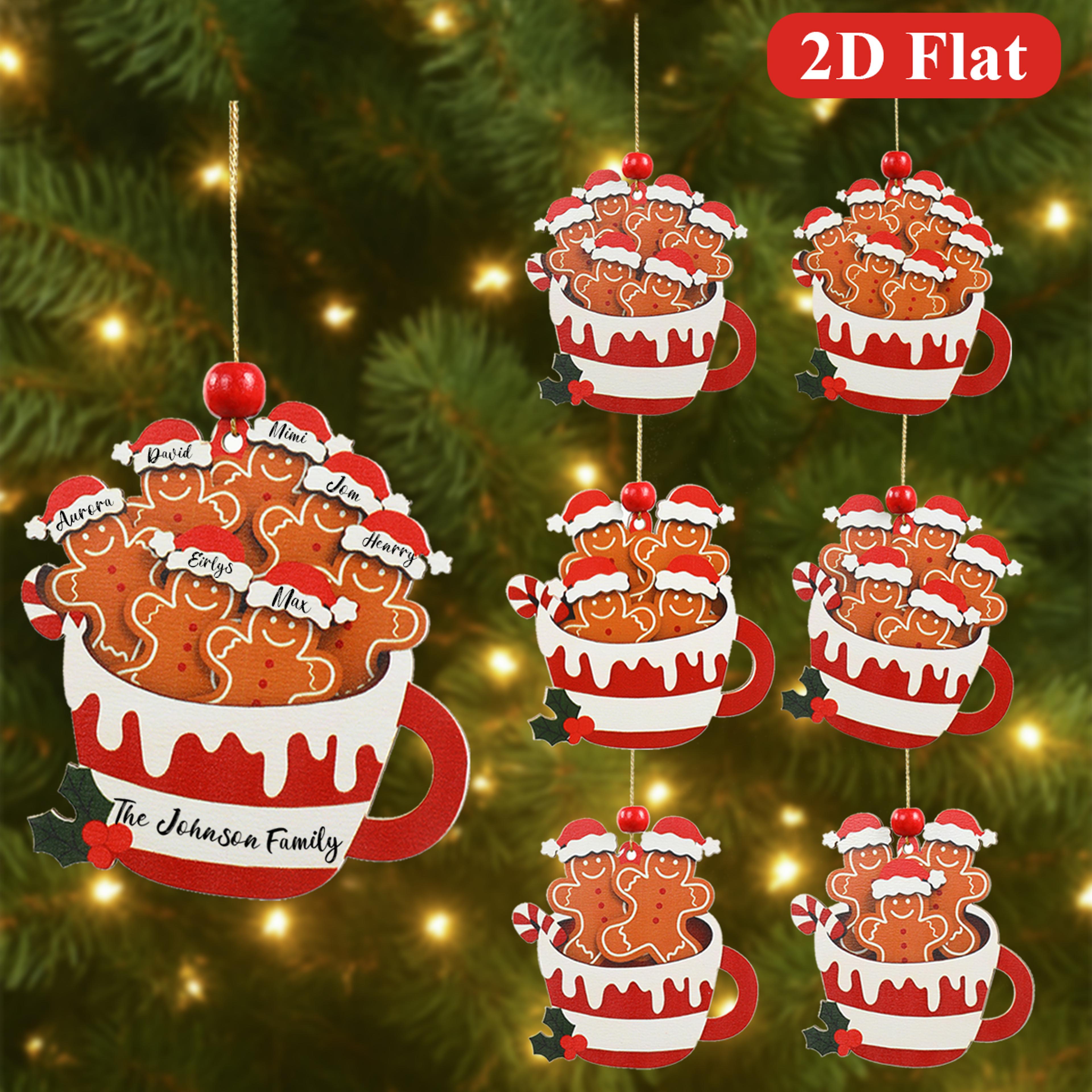 merry christmas party decoration, christmas gingerbread man wooden pendant, xmas navidad natal new year gift