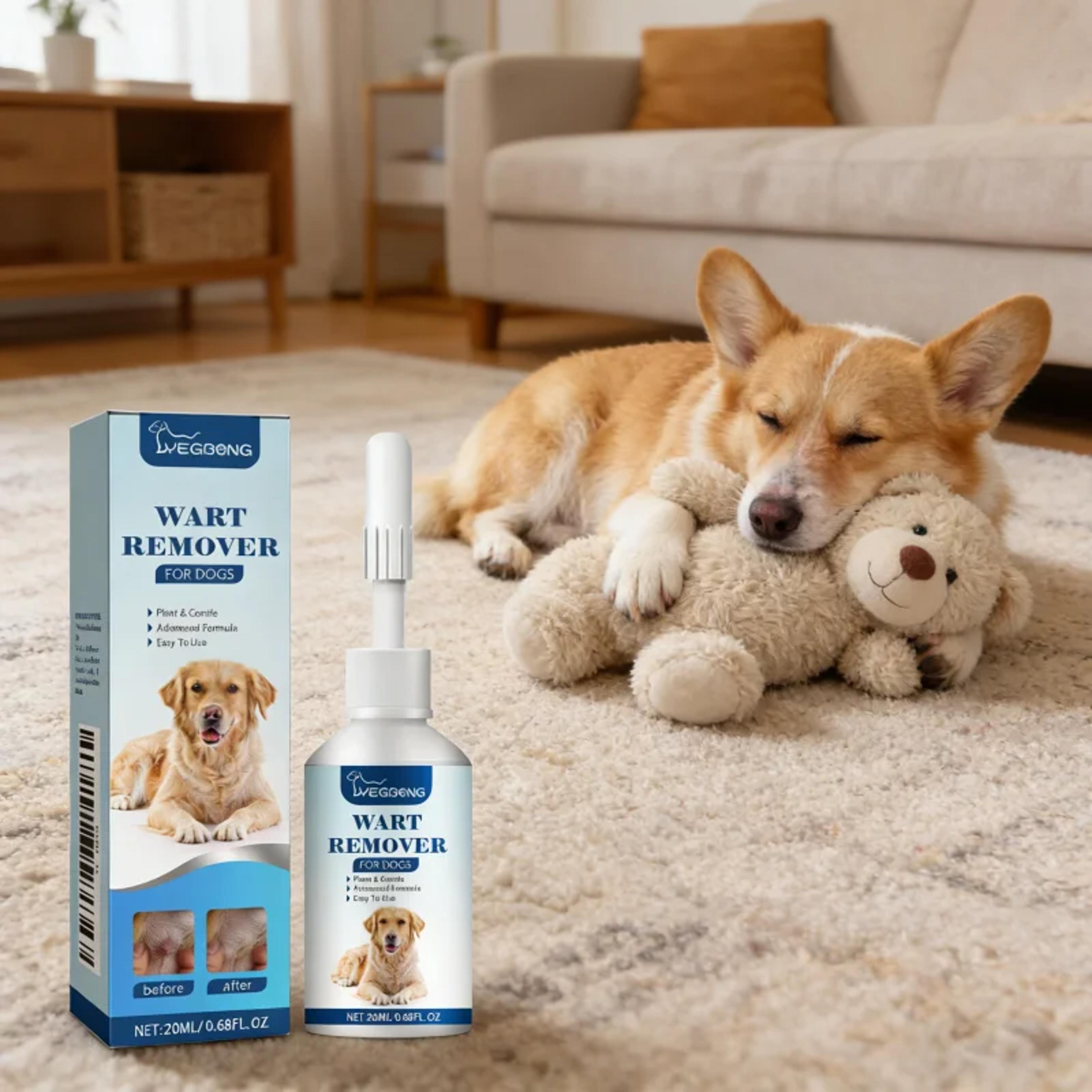 fast-acting pet wart remover liquid for dogs & cats, papilloma, corn & skin tag care
