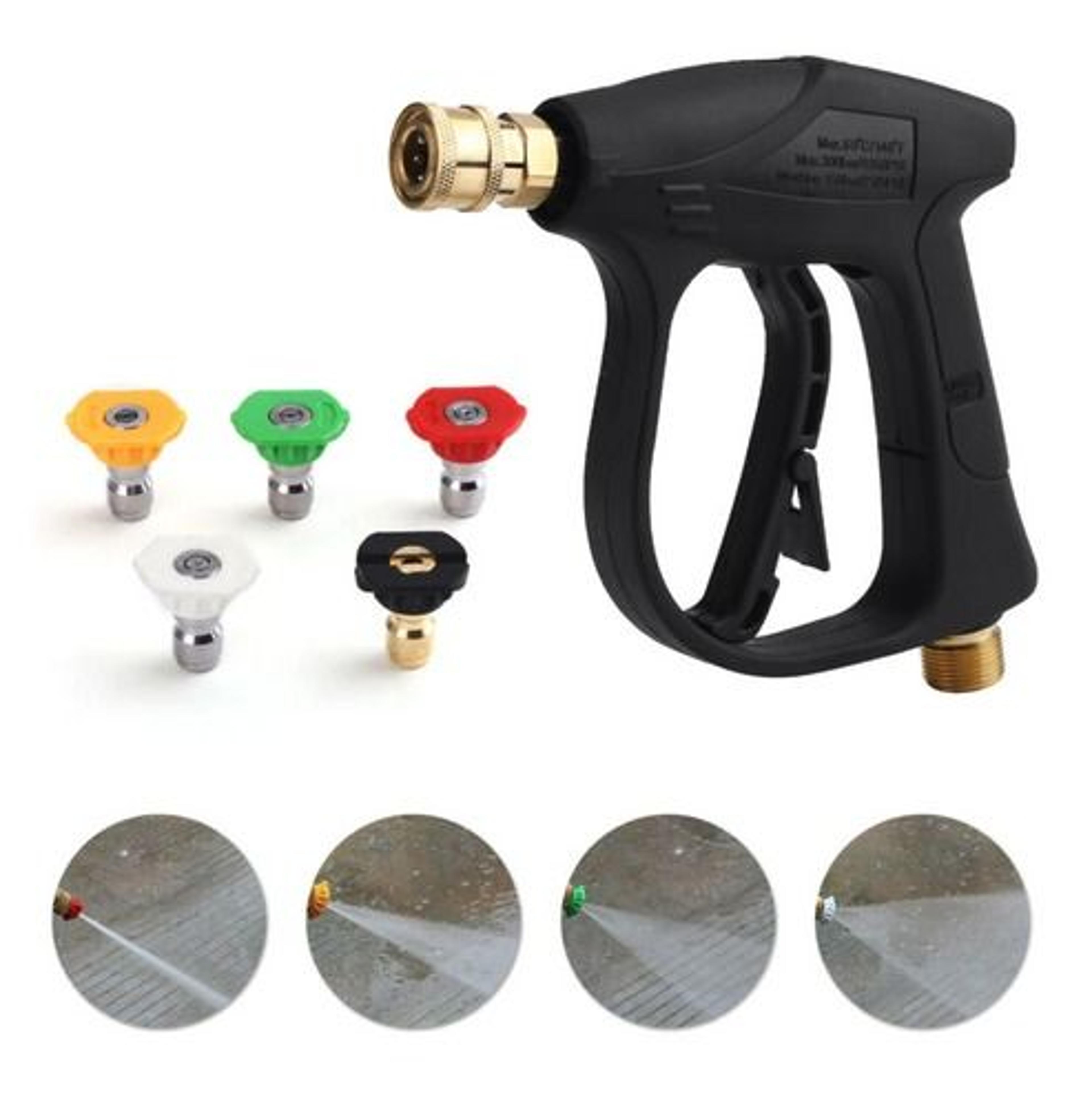 high pressure washer gun, foam spray wand, car wash short wand with nozzle