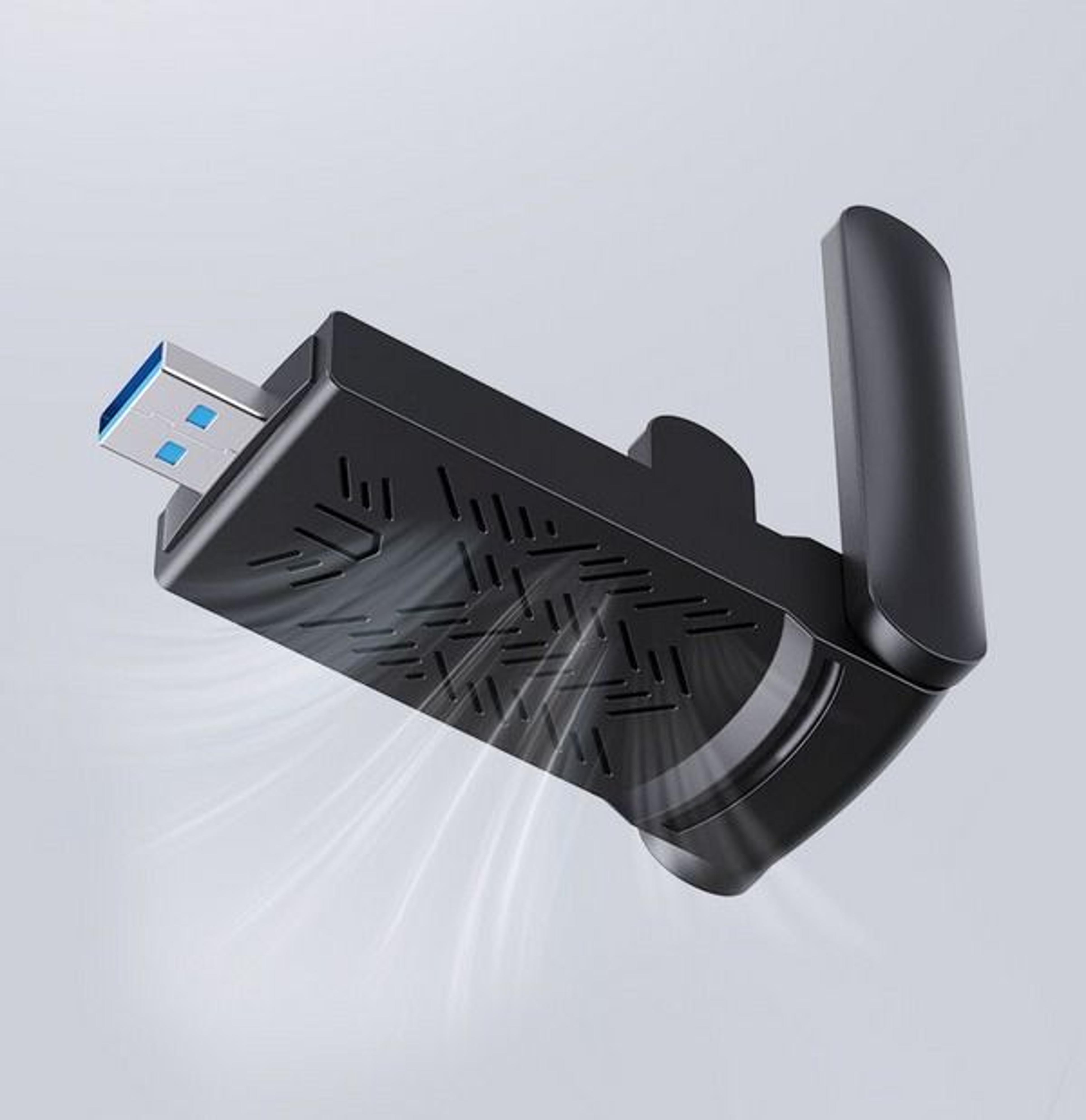 long range dual band wireless usb wifi adapter, high-speed antennas, windows & linux compatible