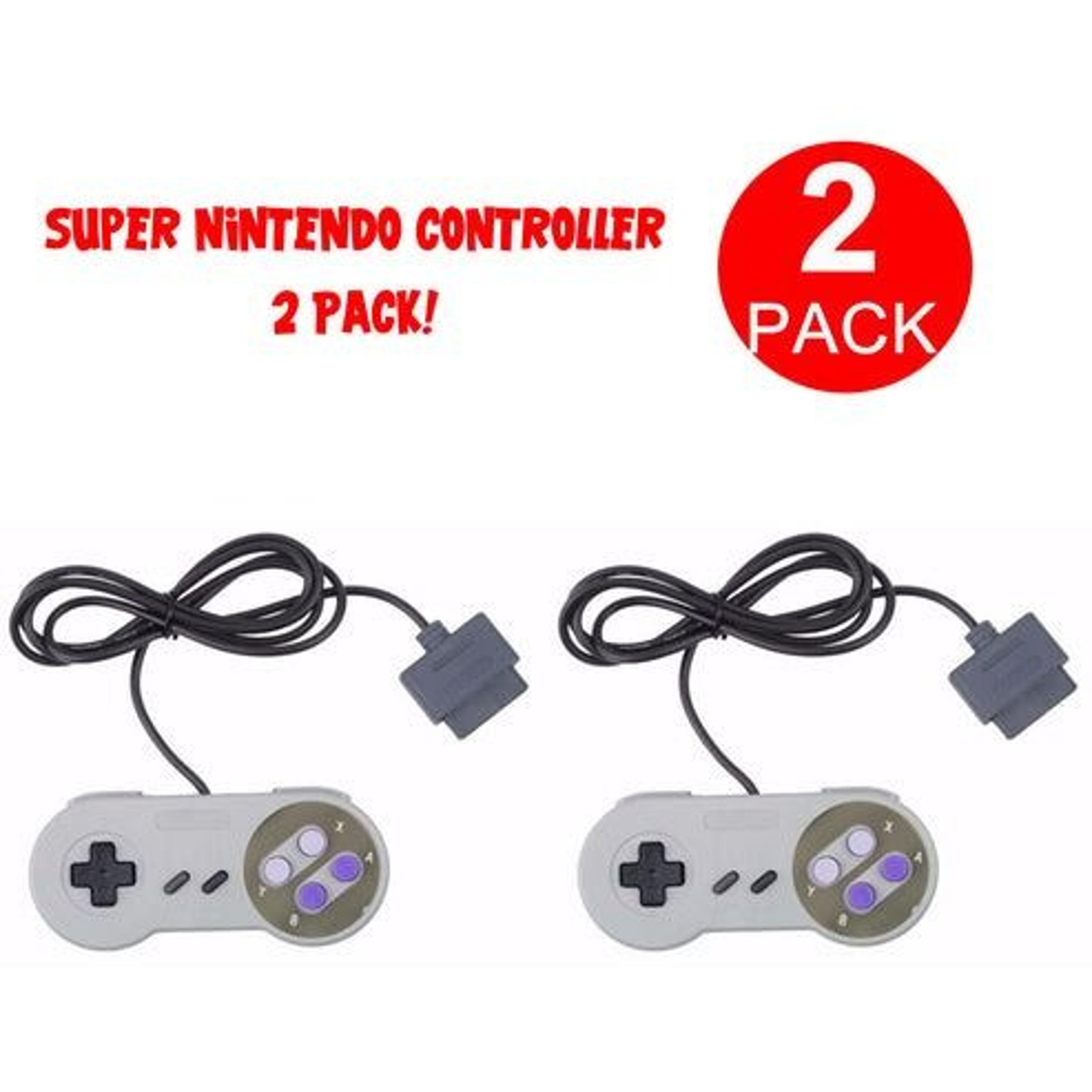 for new super nintendo snes system replacement controllers, console game pad