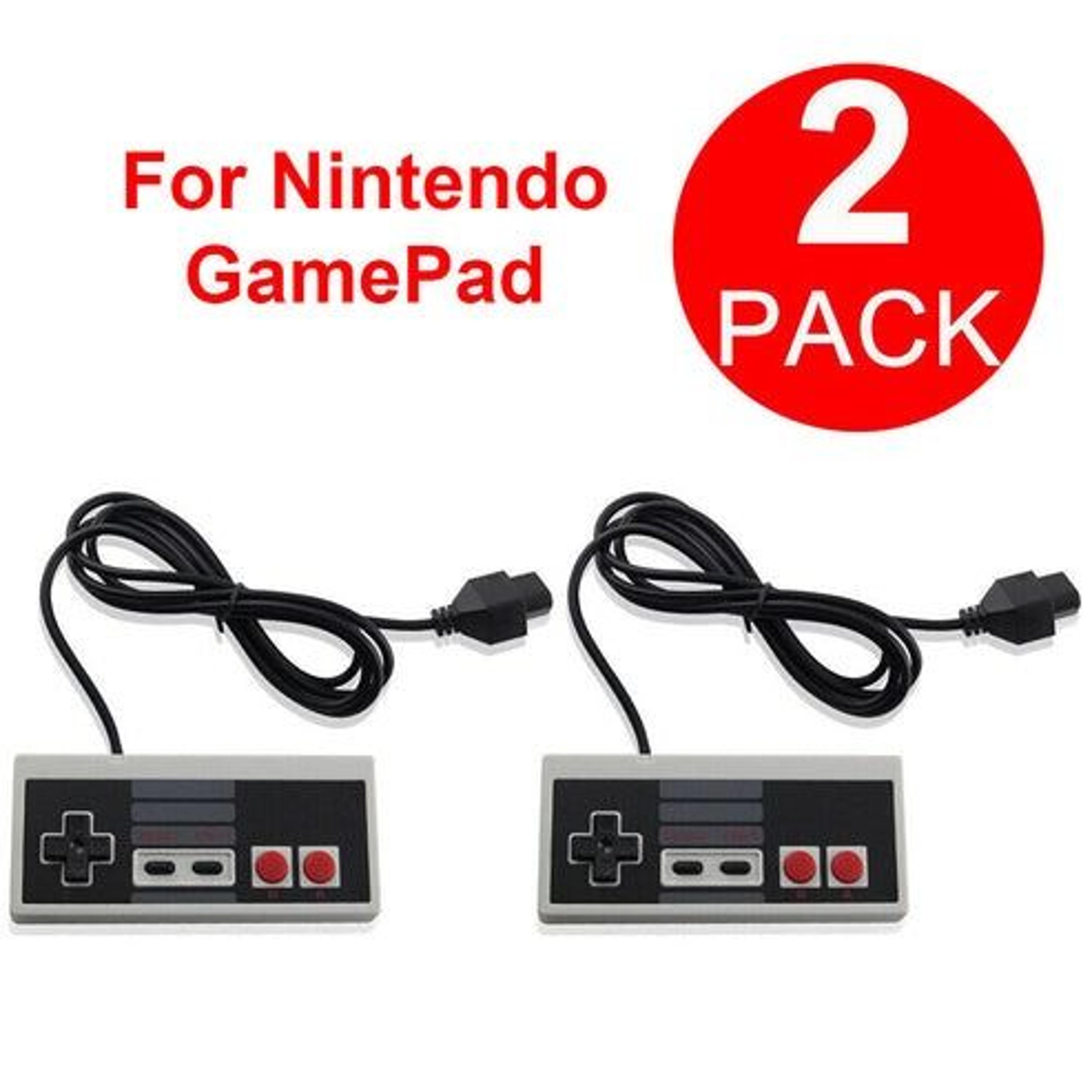 wired controller for original nintendo nes, vintage console gamepad, reliable & durable replacement