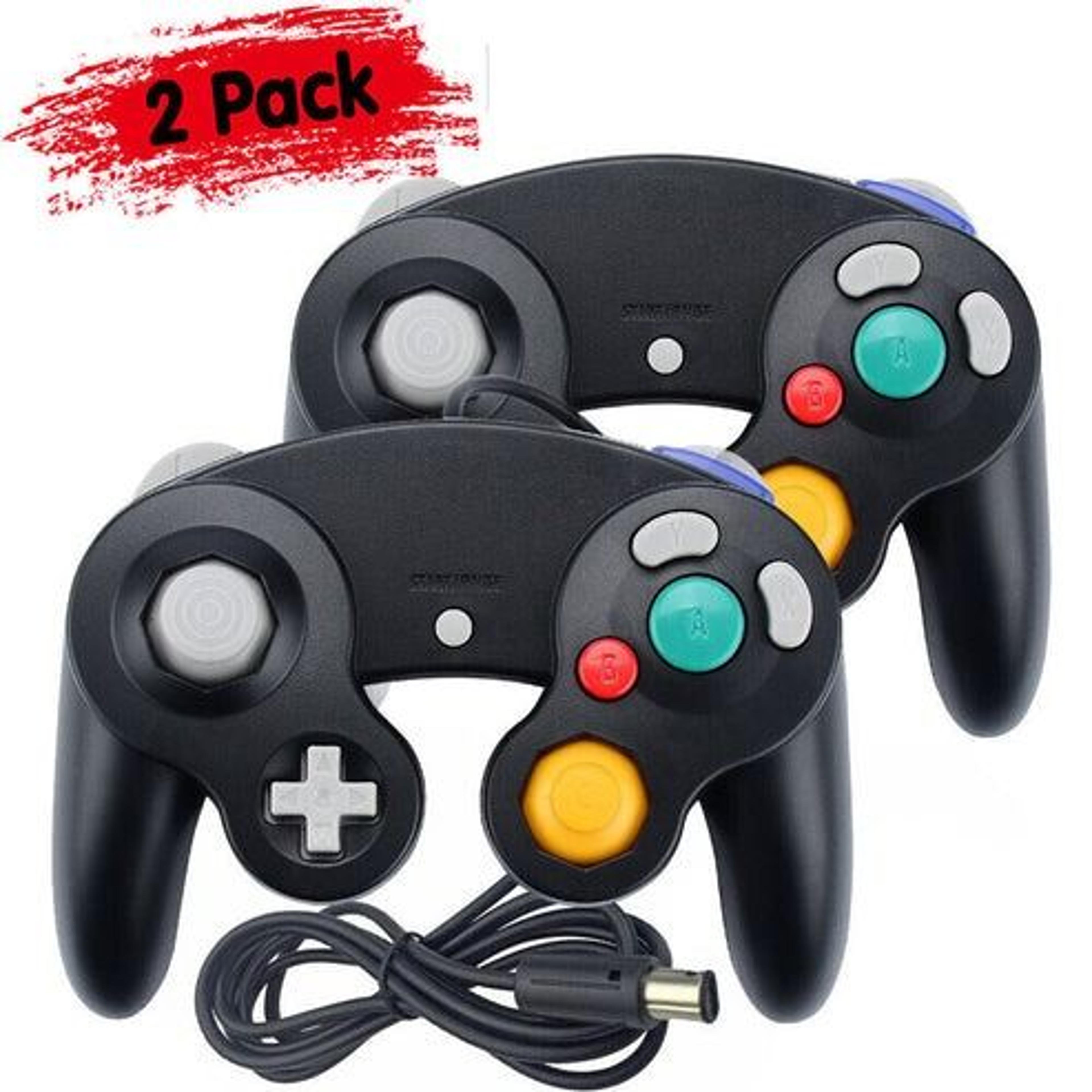 pack wired gamepad for nintendo gamecube & wii u, high-quality ngc controller, durable, easy to install
