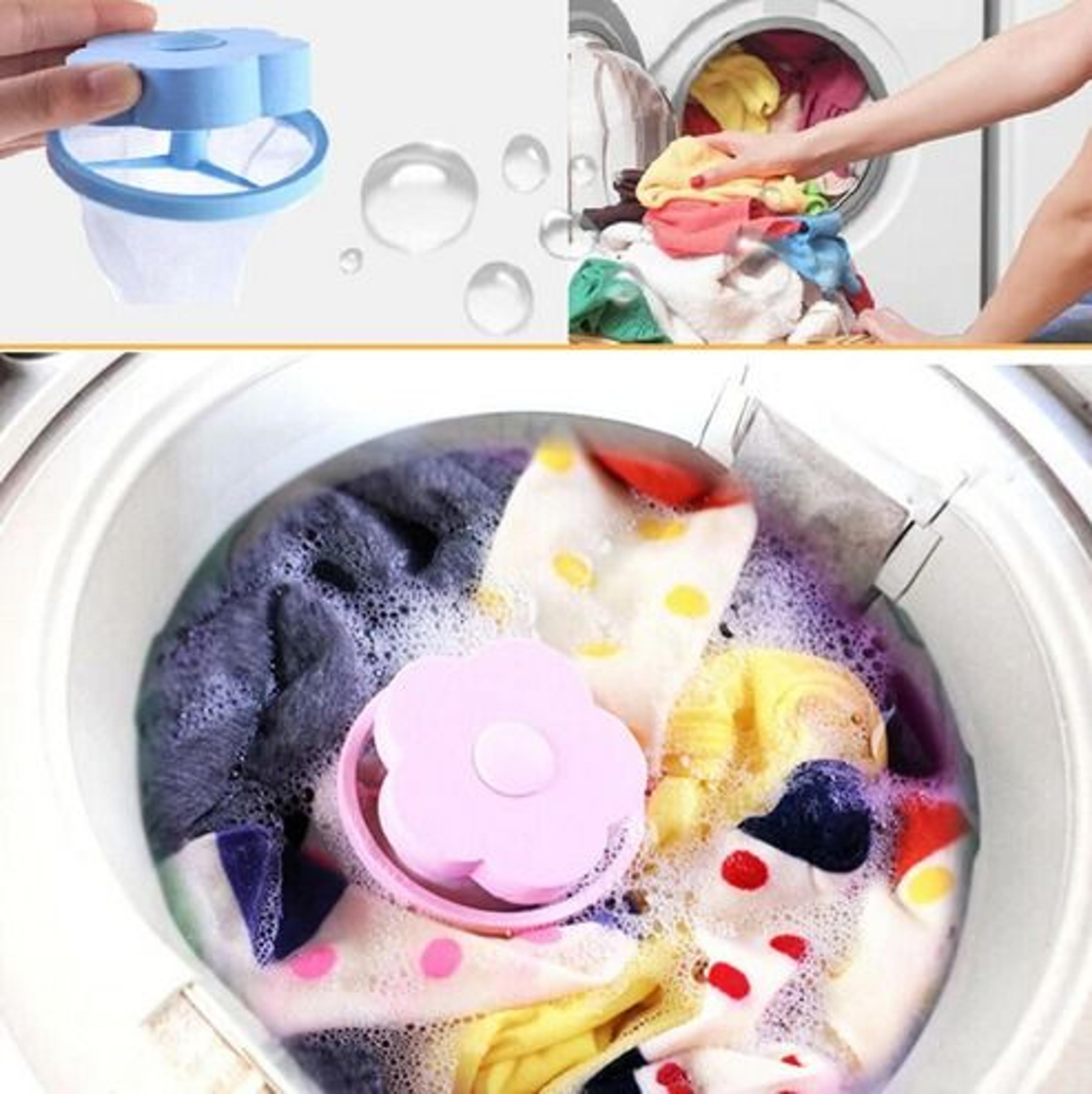 laundry lint pet hair remover, floating pet fur catcher, reusable filter for washing machine to catch debris and lint
