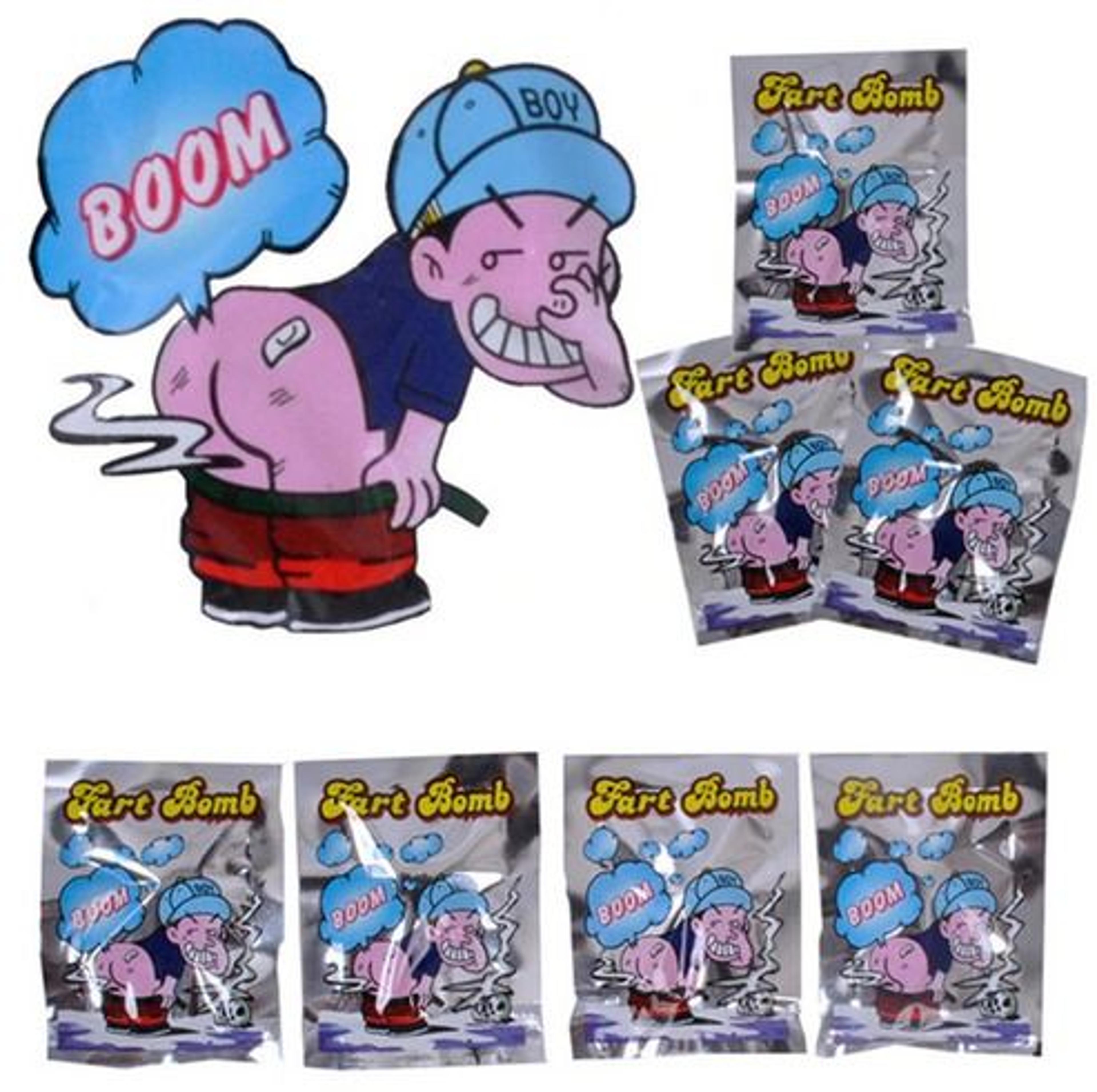 stinky fart prank bomb bags funny gag joke set for parties & april fools