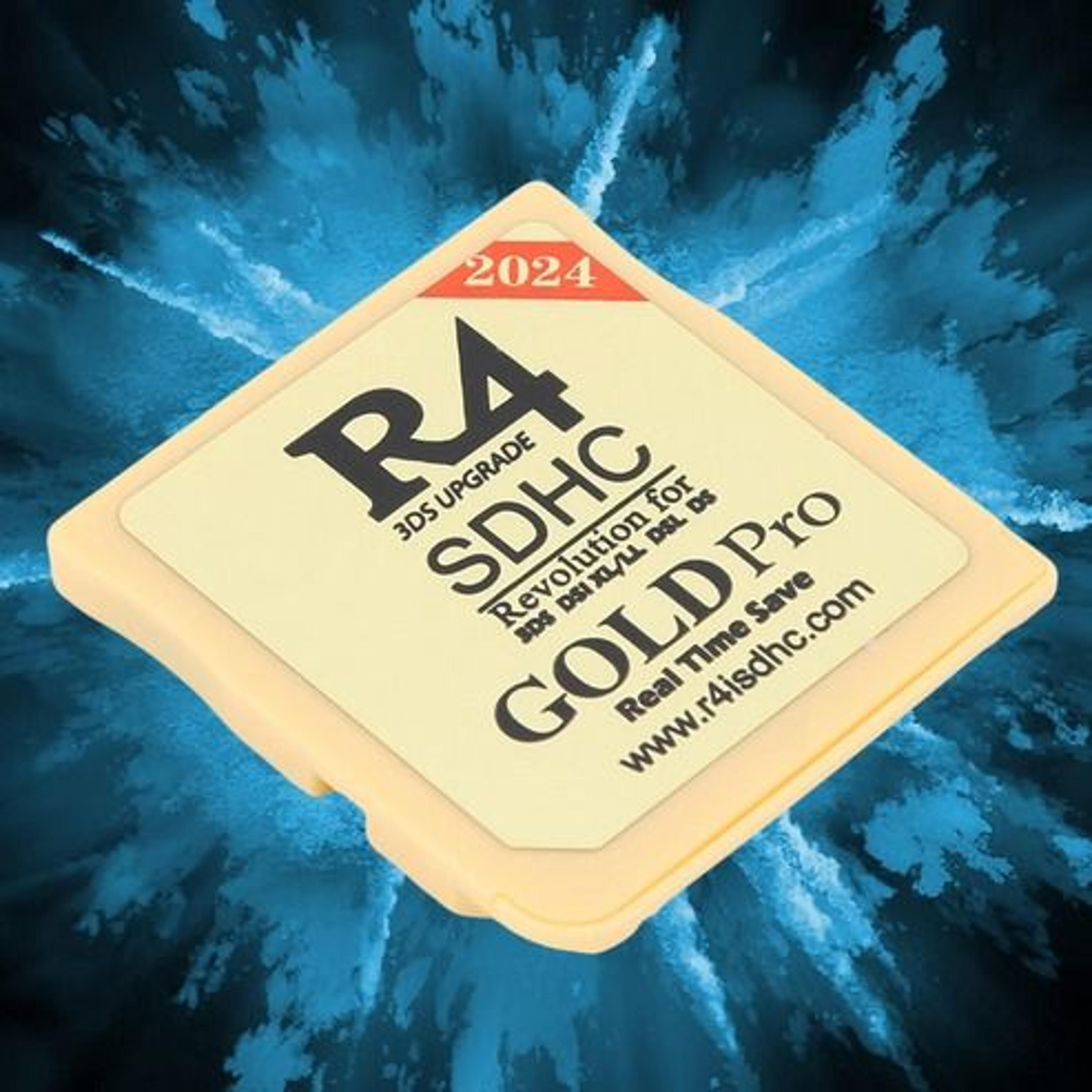 r4 gold pro version revolution cartridge + usb, fast reading, compatible with new consoles