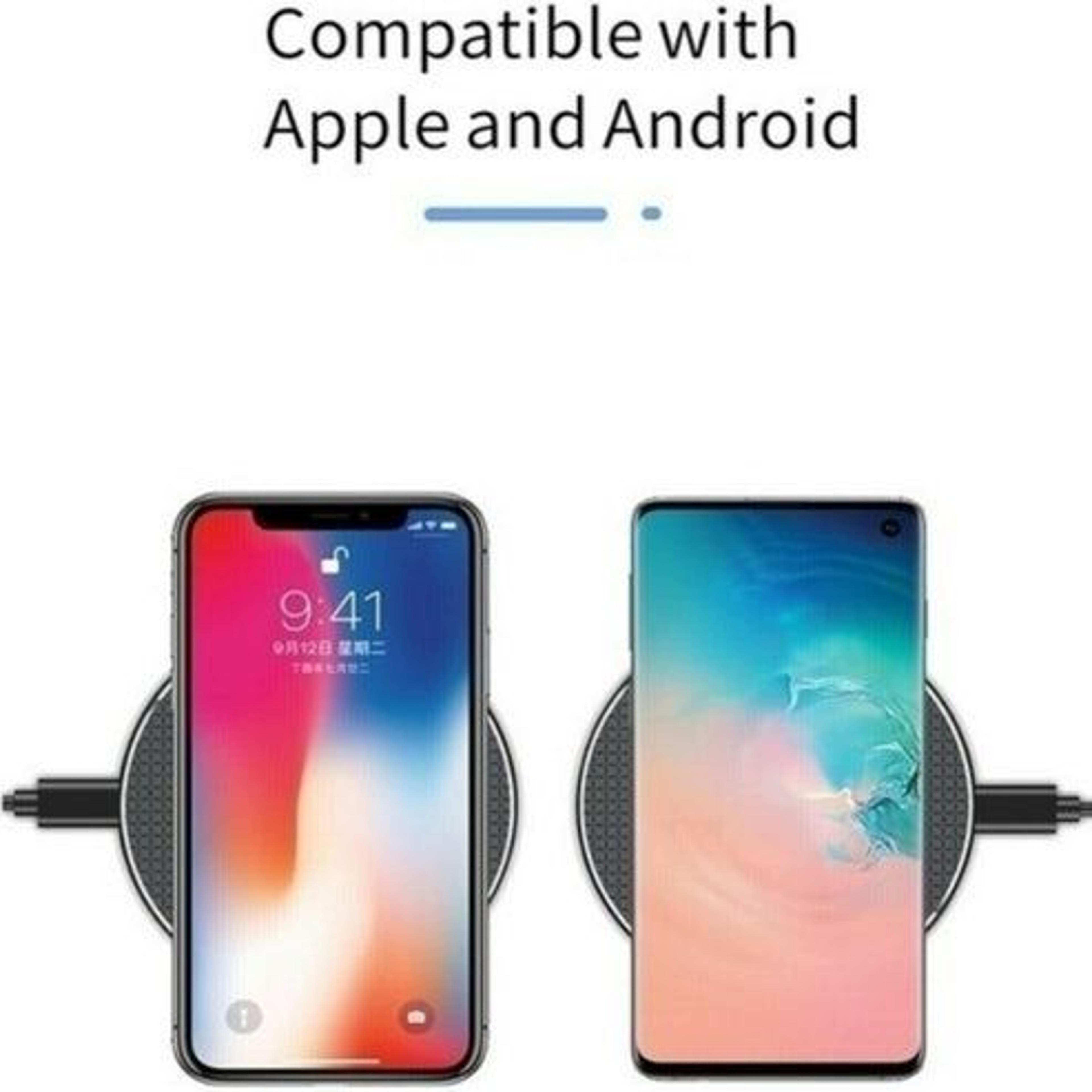 wireless fast charger pad for samsung, iphone , quick charge dock for android devices