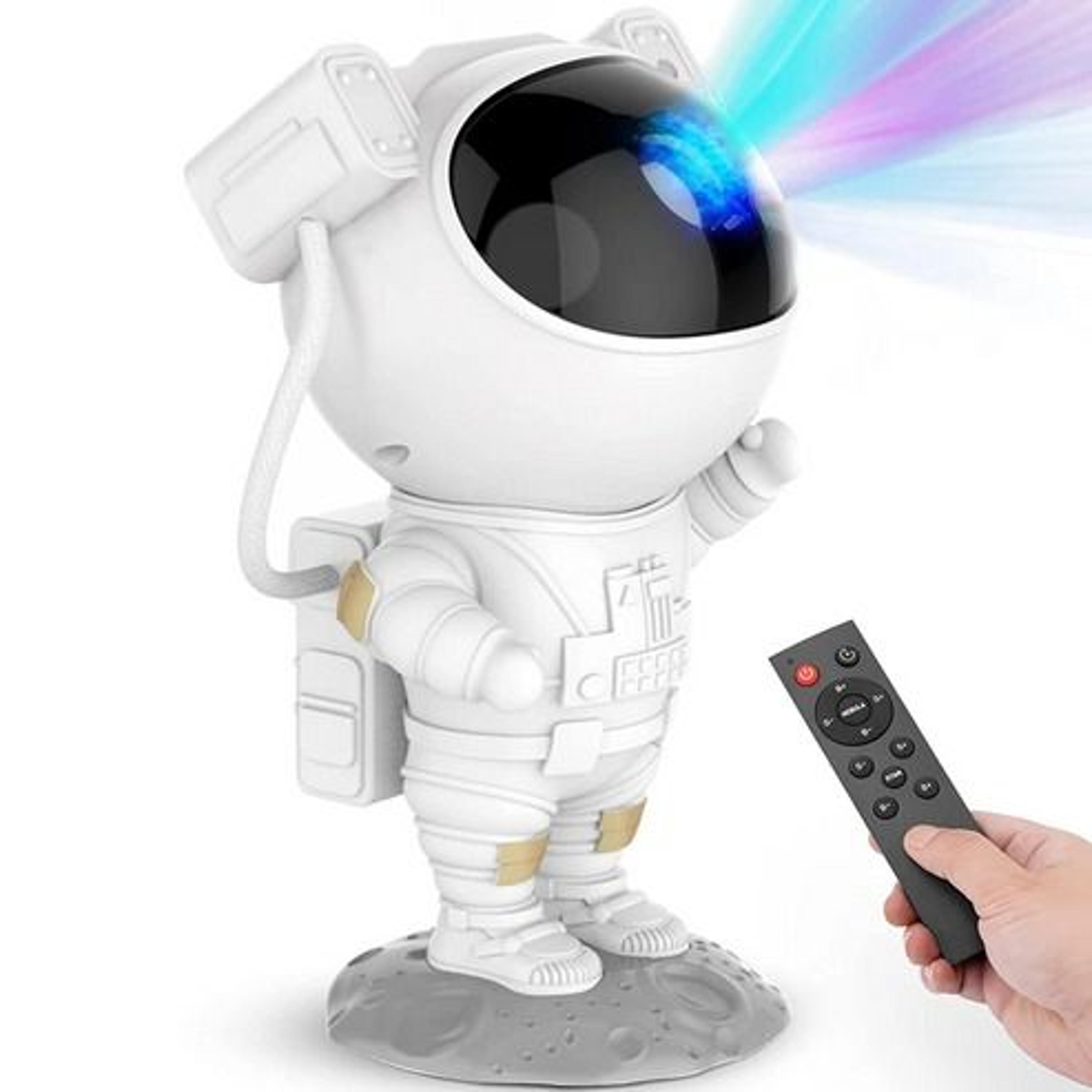 astronaut galaxy projector led night light, ocean starry sky lamp with remote, adjustable angles & customizable patterns