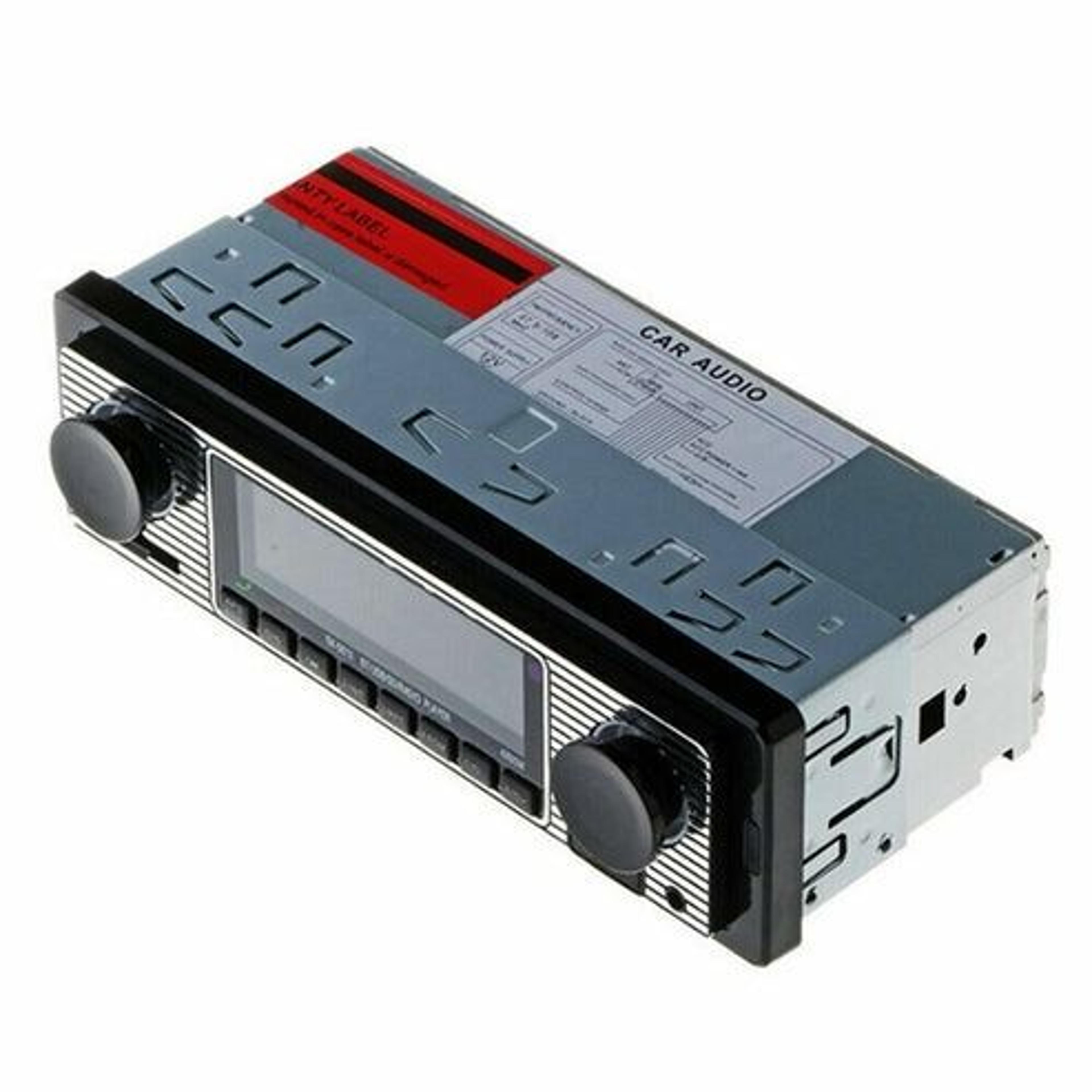 classic bluetooth car stereo, fm radio mp3 player, usb audio receiver, aux, remote control, vintage design