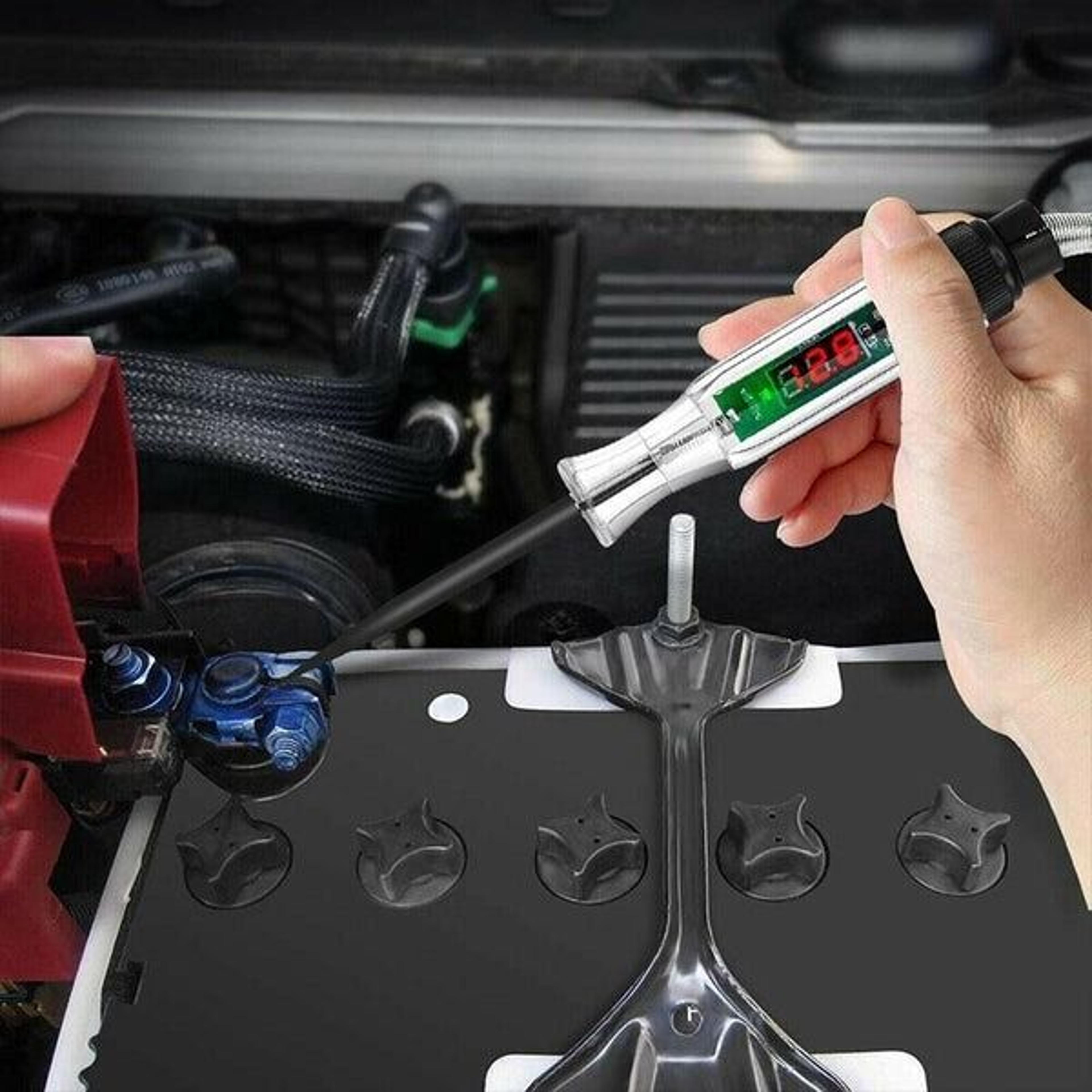 digital electric voltage circuit tester, car & truck test light, voltage checker for automotive repair