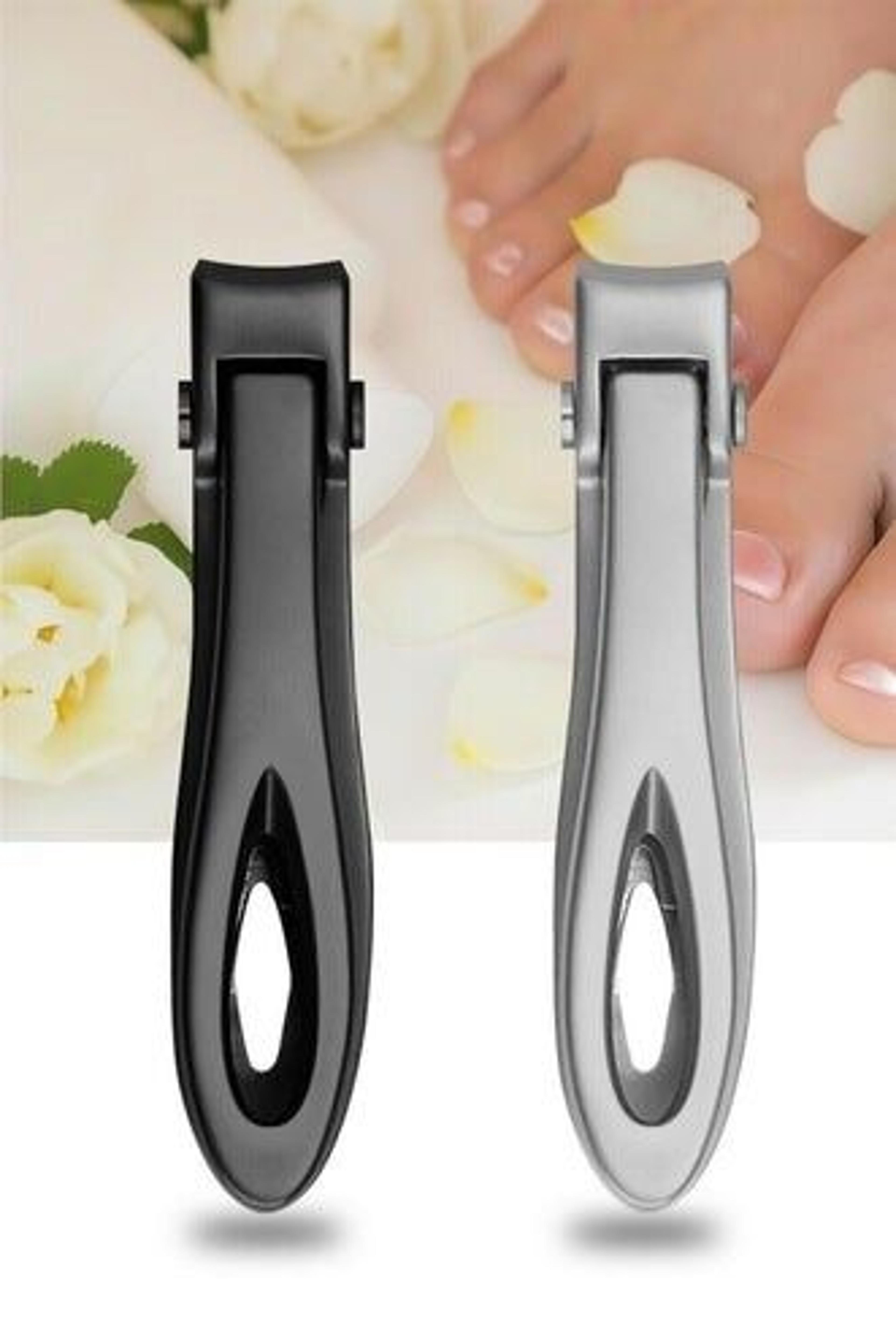 extra large toe nail clippers, stainless steel cutter for thick nails, heavy duty pedicure tool