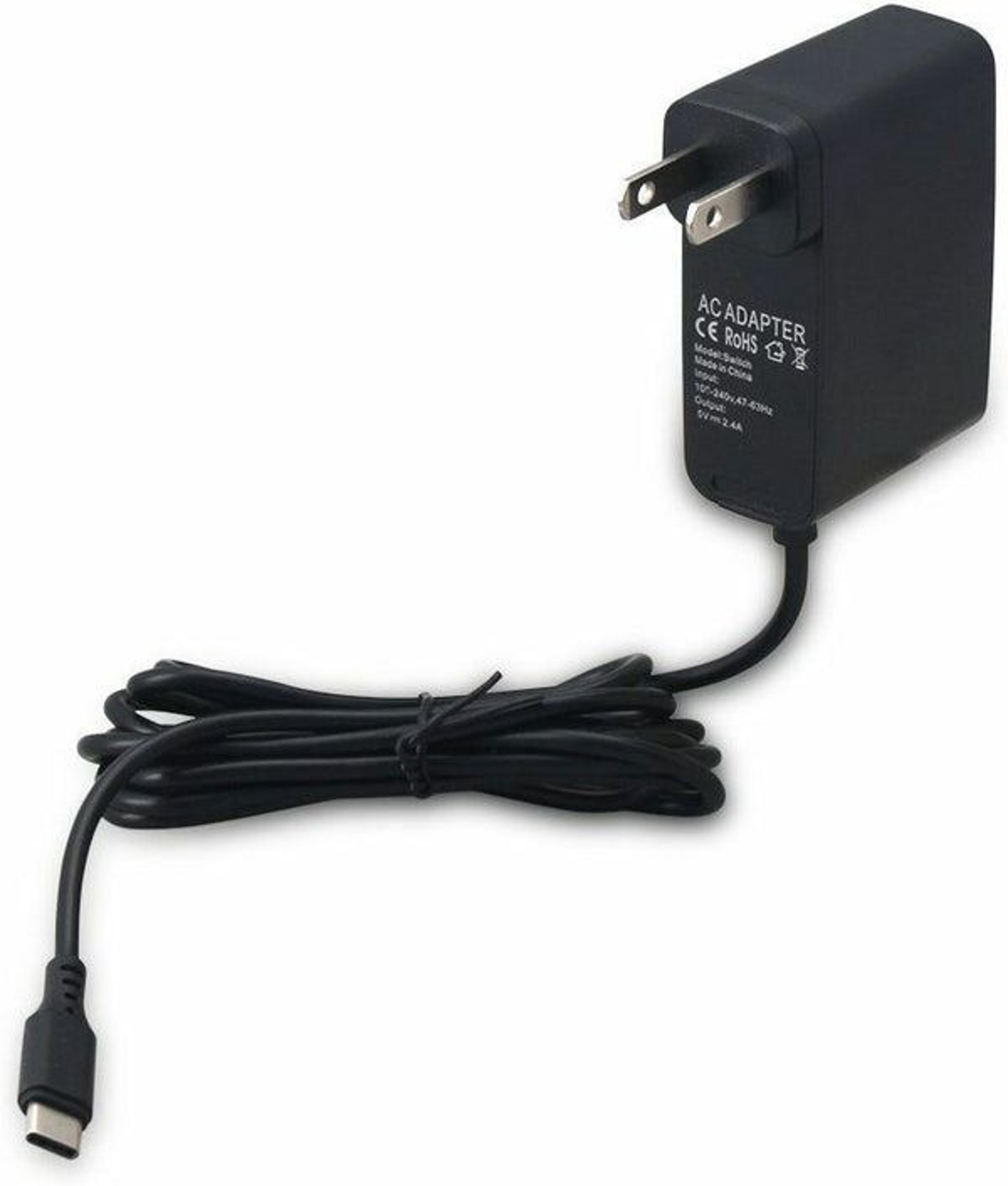 for nintendo switch ac power supply adapter, home wall & travel charger cable fast charging