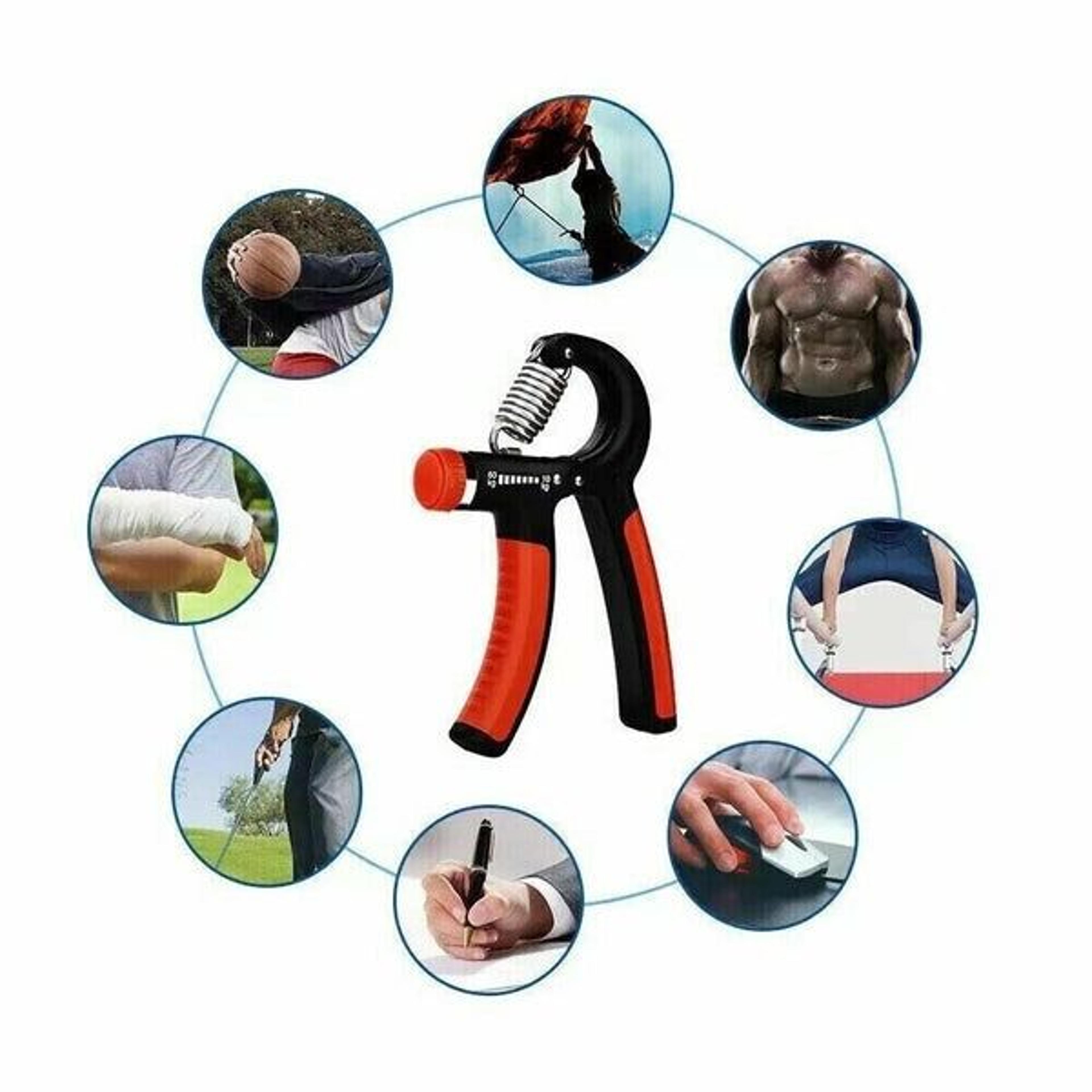 adjustable gym exerciser, hand grip strength power trainer gripper, strengthener for enhanced performance