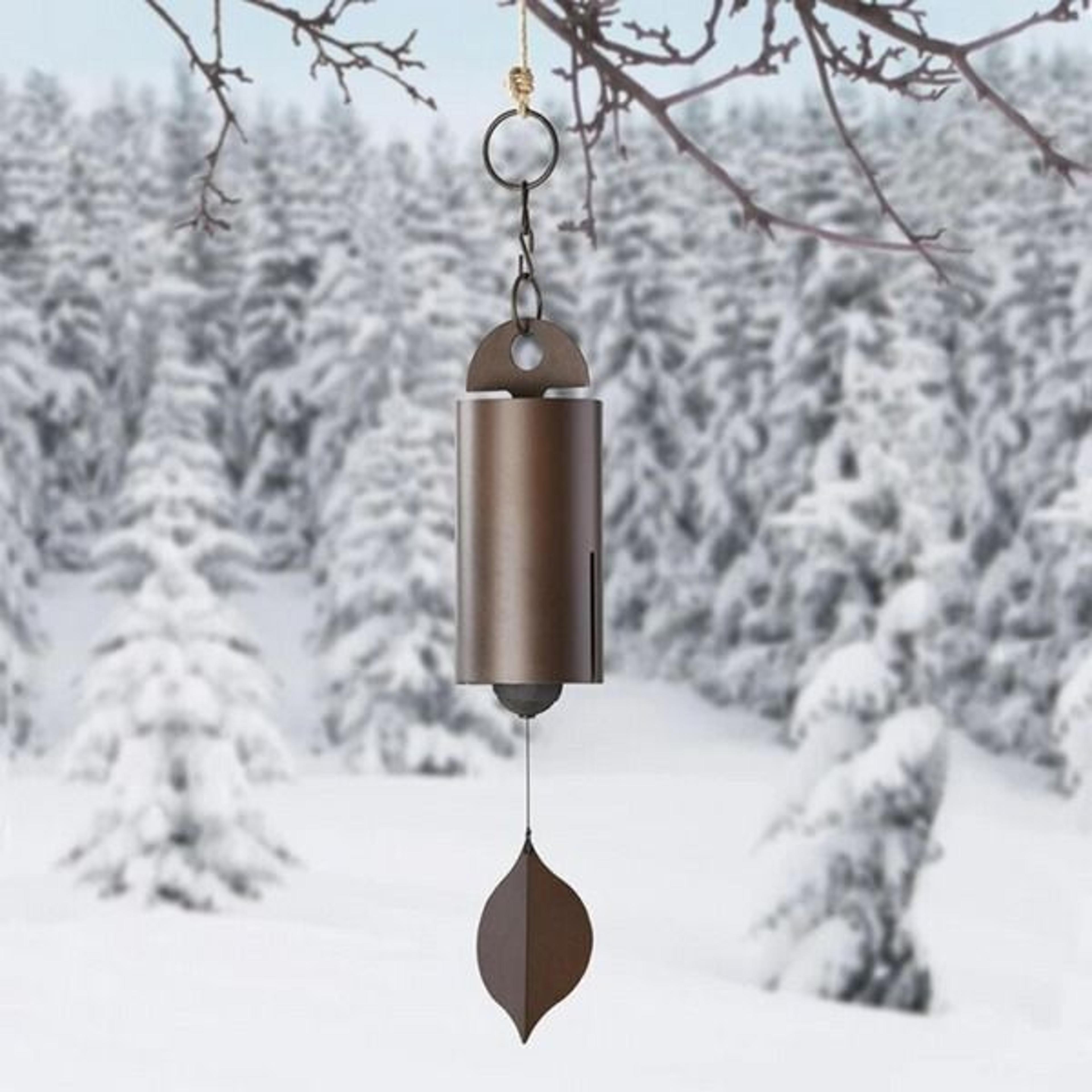 serenity metal bell heroic wind chimes, large deep resonance, outdoor garden decor, relaxing sounds for home