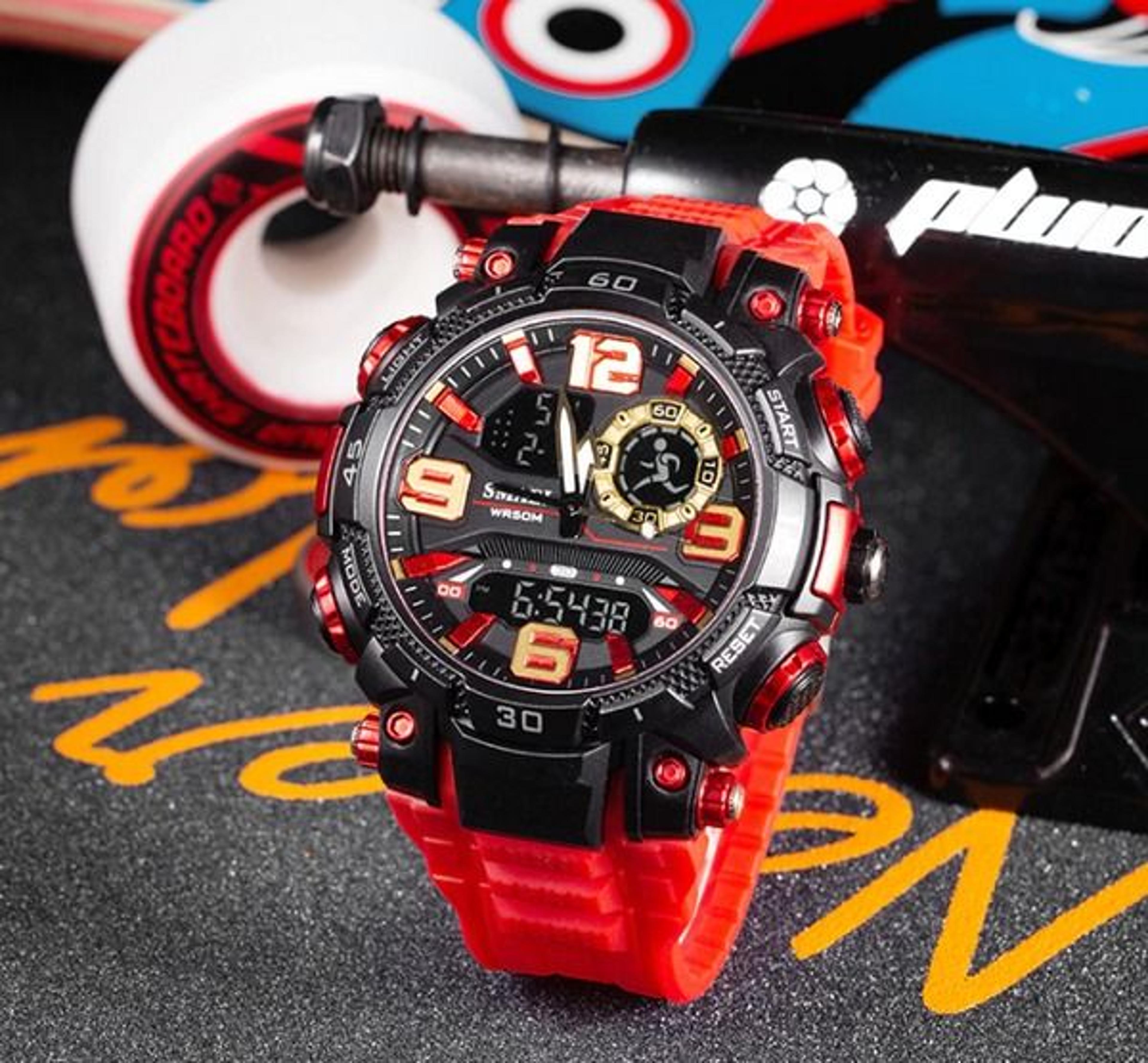 military men watch, digital stopwatch, fashion sport outdoor g wristwatch, stylish, durable, ideal for fitness