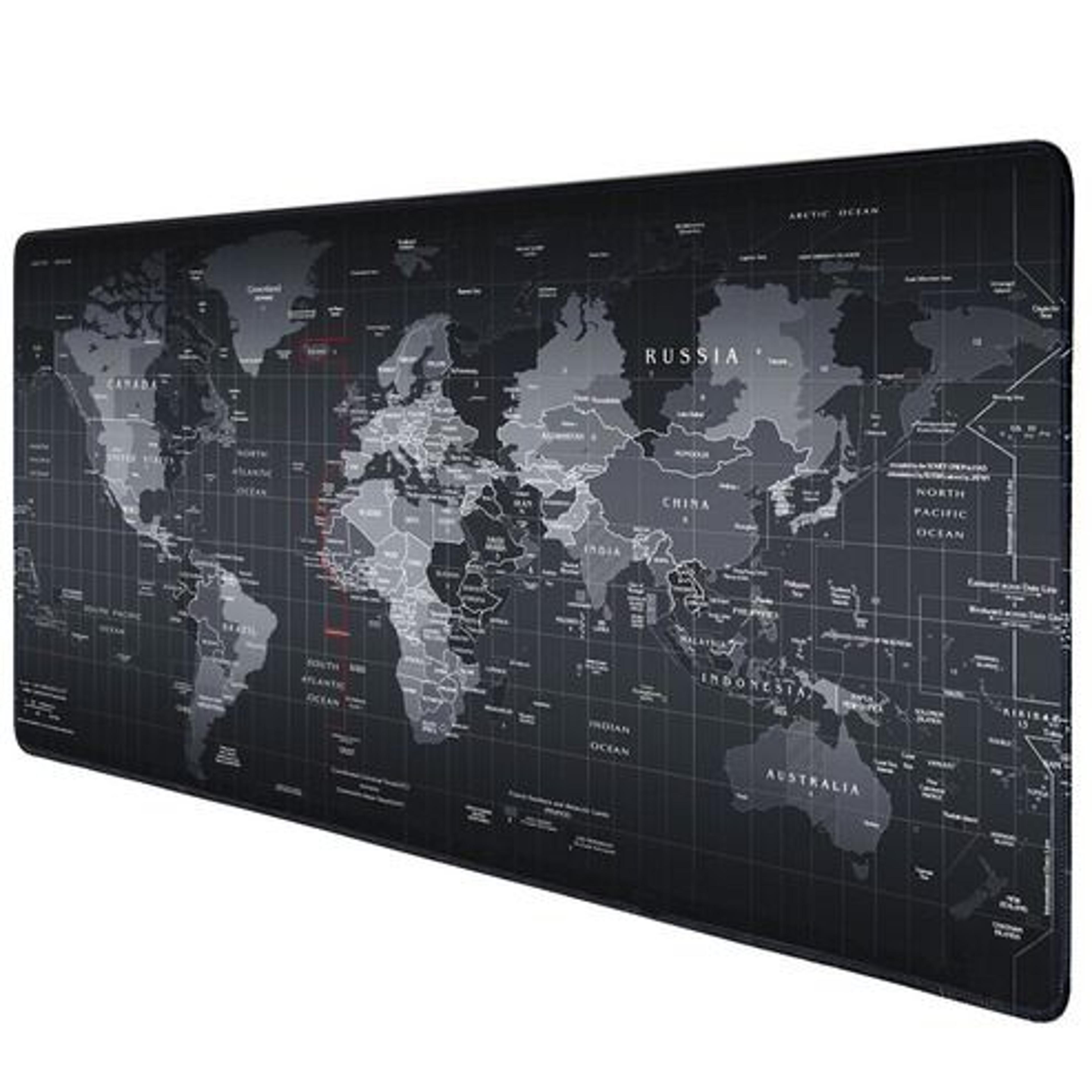 large extended gaming mouse pad, desk keyboard mat 800mm x 300mm, non-slip rubber, comfortable, earth pattern design