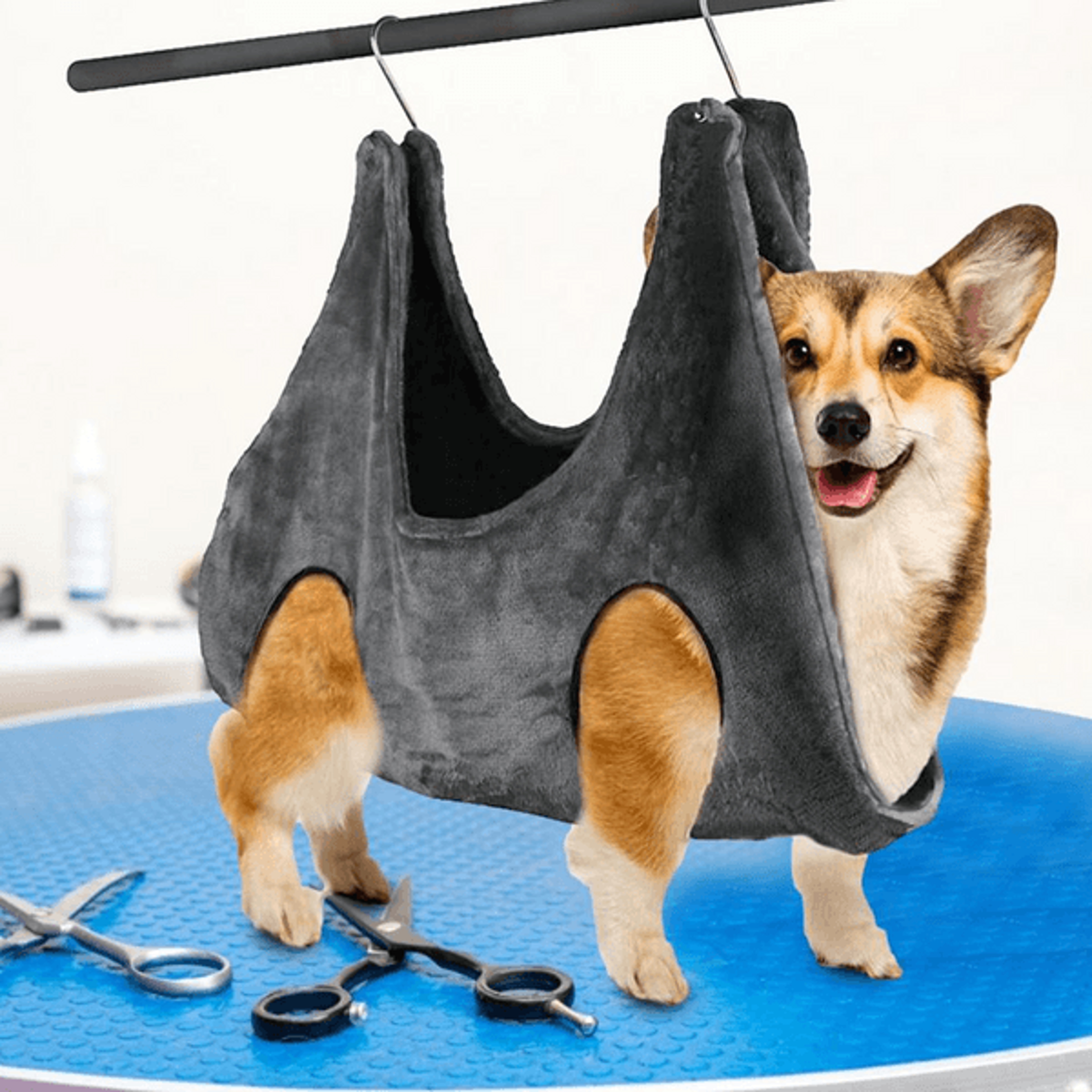 hanging hammock grooming harness for dogs and cats, portable pet groom helper, breathable design for comfortable