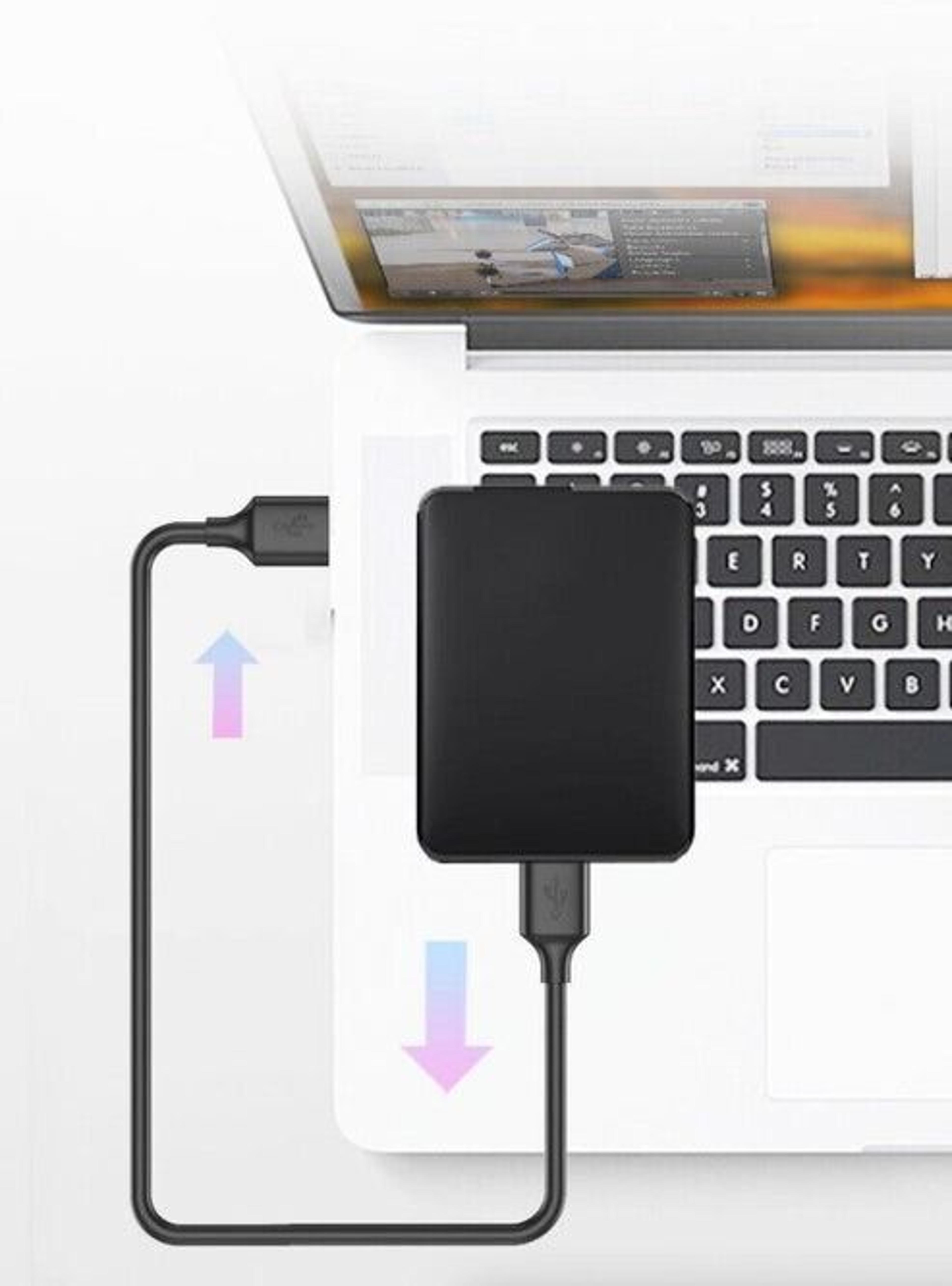 usb male to male super speed cable, fast data transfer power charger, metal build