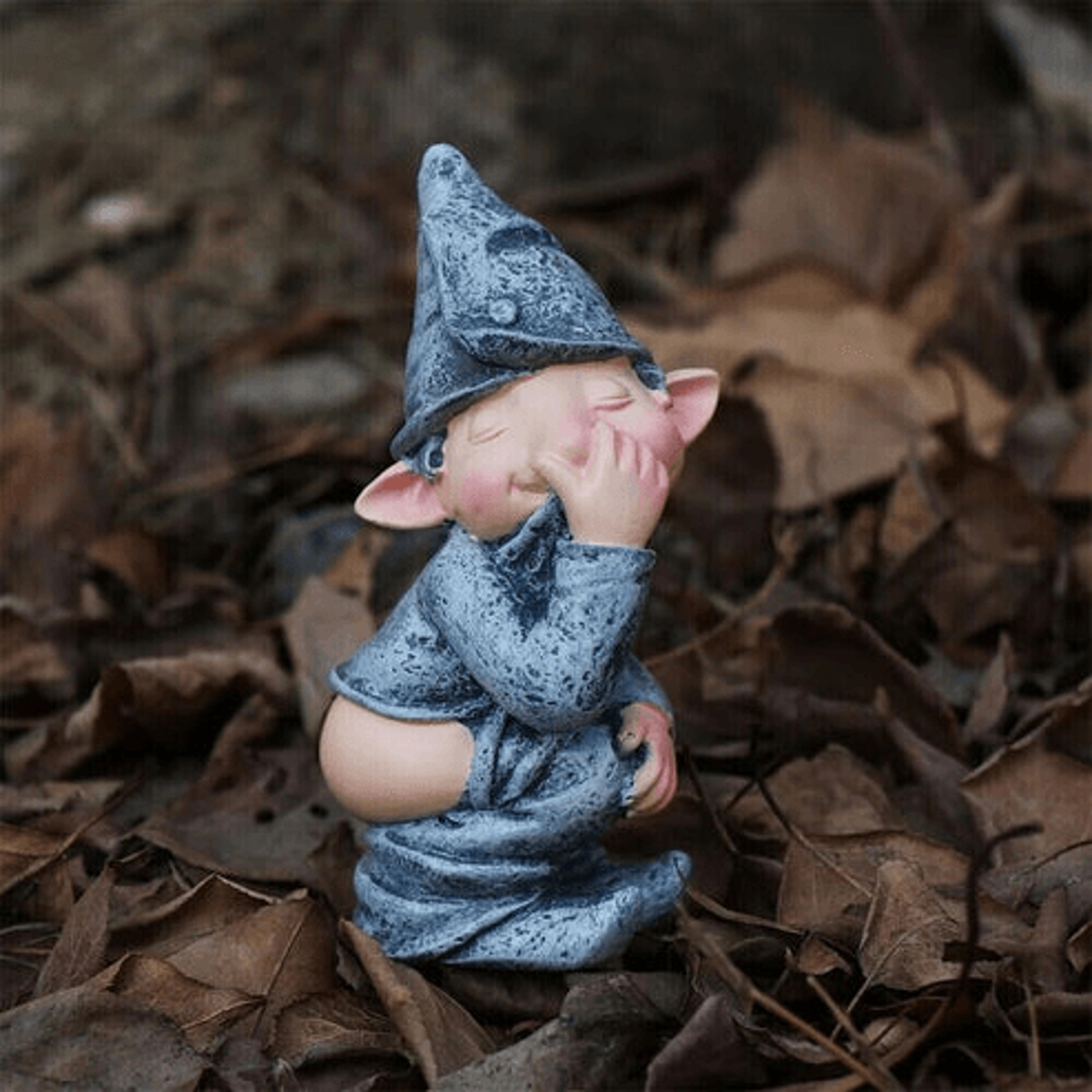 funny resin dwarf, pooping naughty gnome statue, miniature garden ornament for home