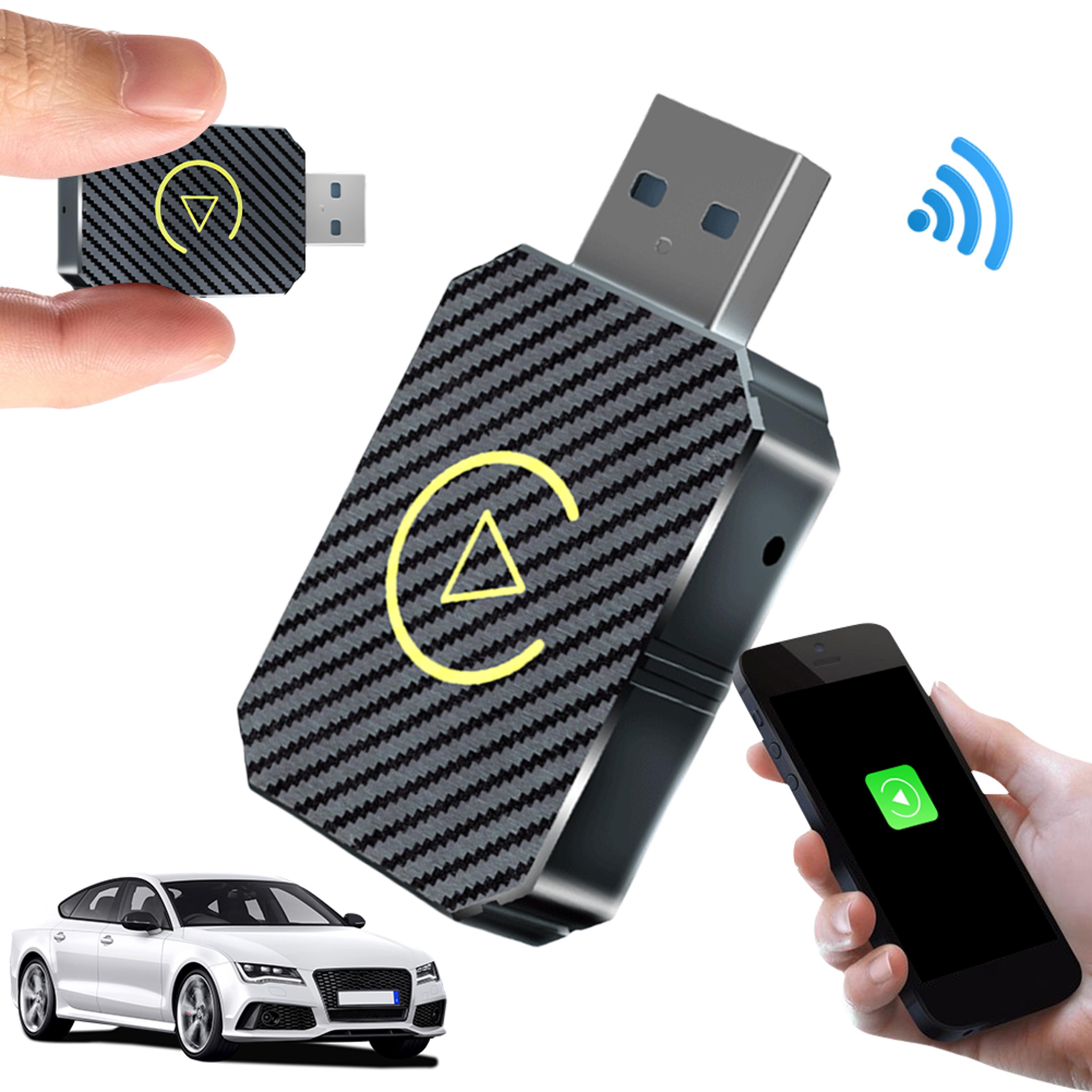 smart ai box bt carplay ai box, wireless carplay android auto adapter, plug&play for oem wired carplay andriod auto cars